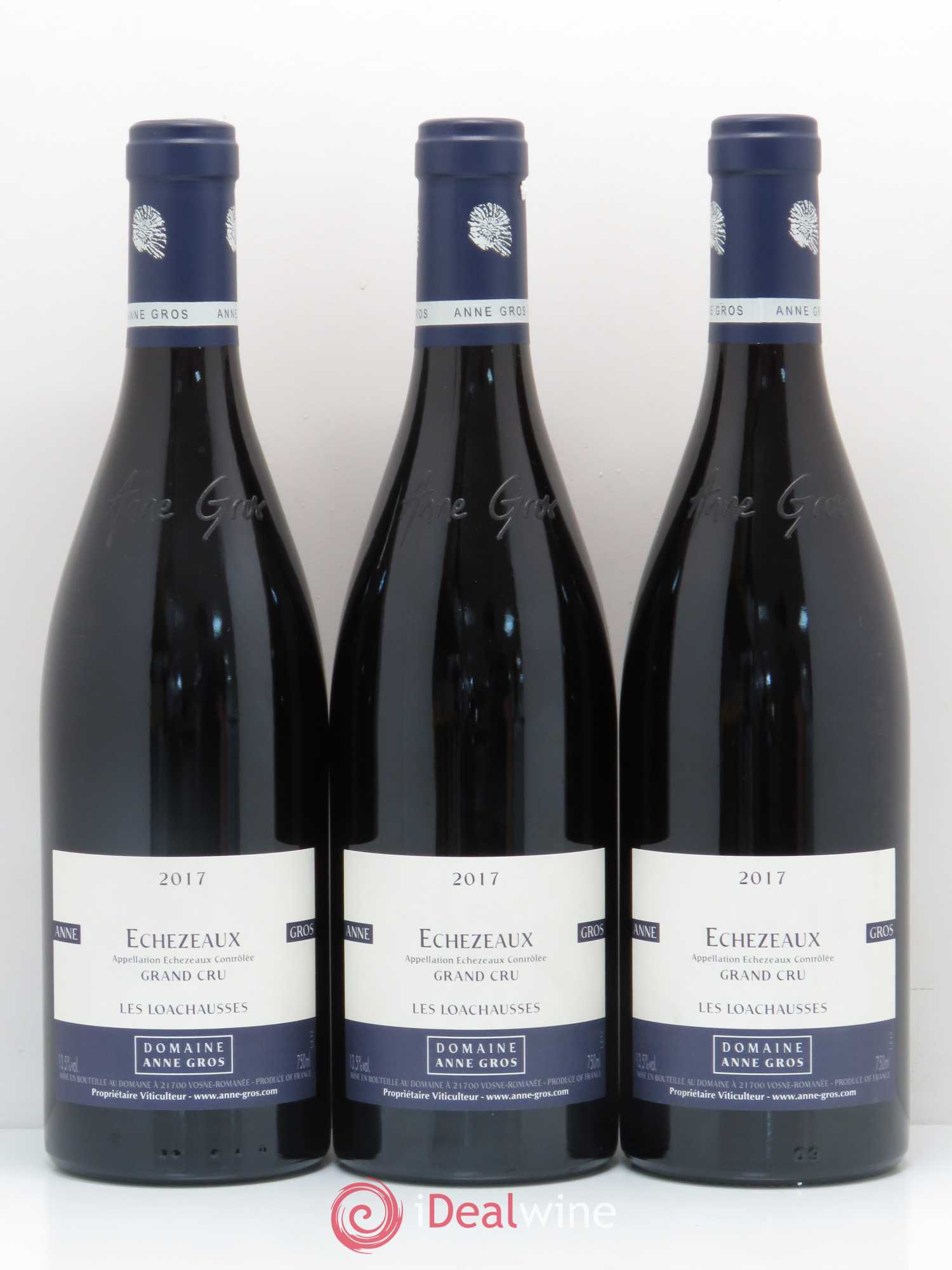 Echezeaux Grand Cru Les Loachausses Anne Gros 2017 - Lot de 3 bouteilles - 0