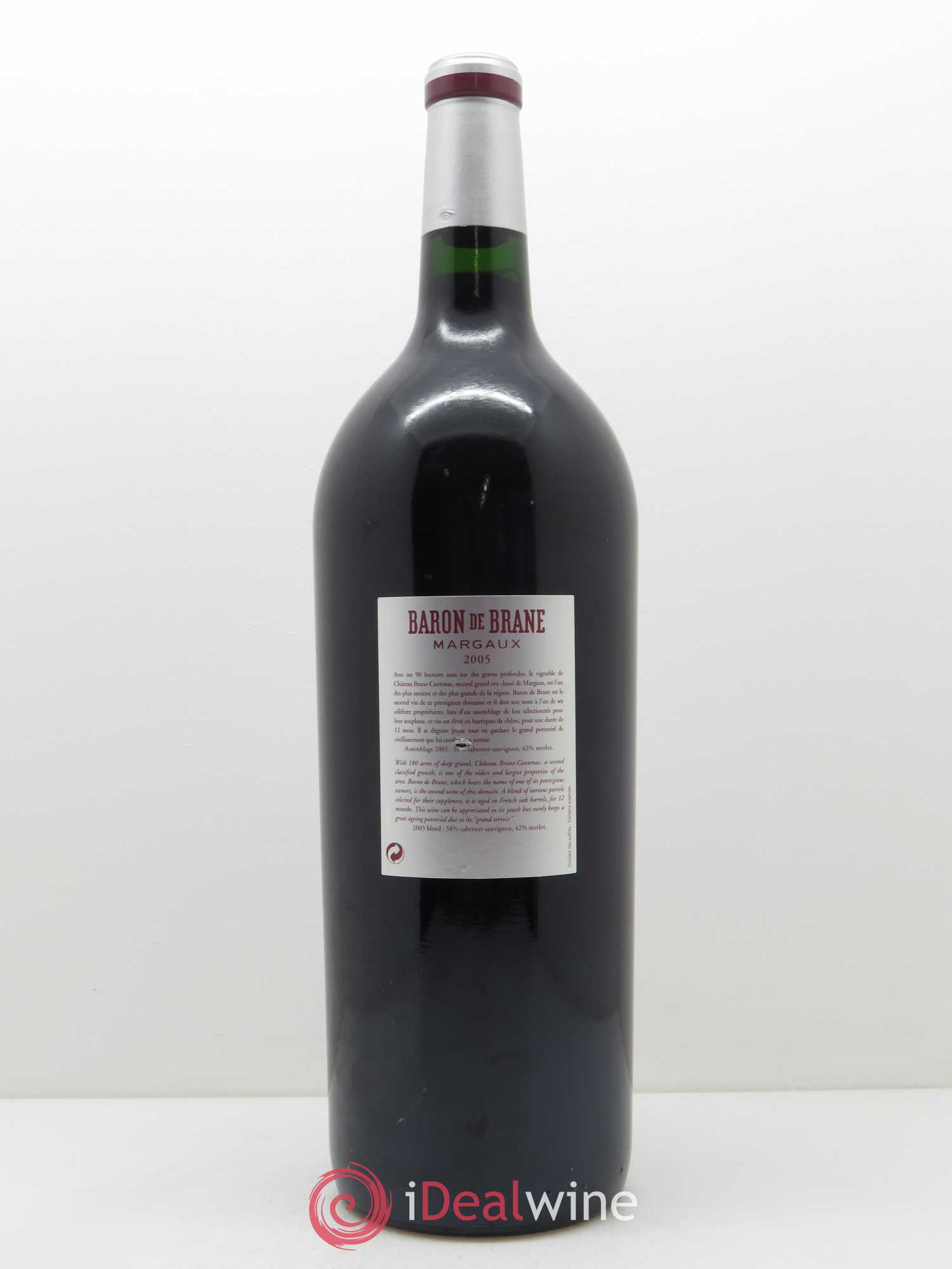 Baron de Brane Second Vin 2005 - Lot de 1 magnum - 1