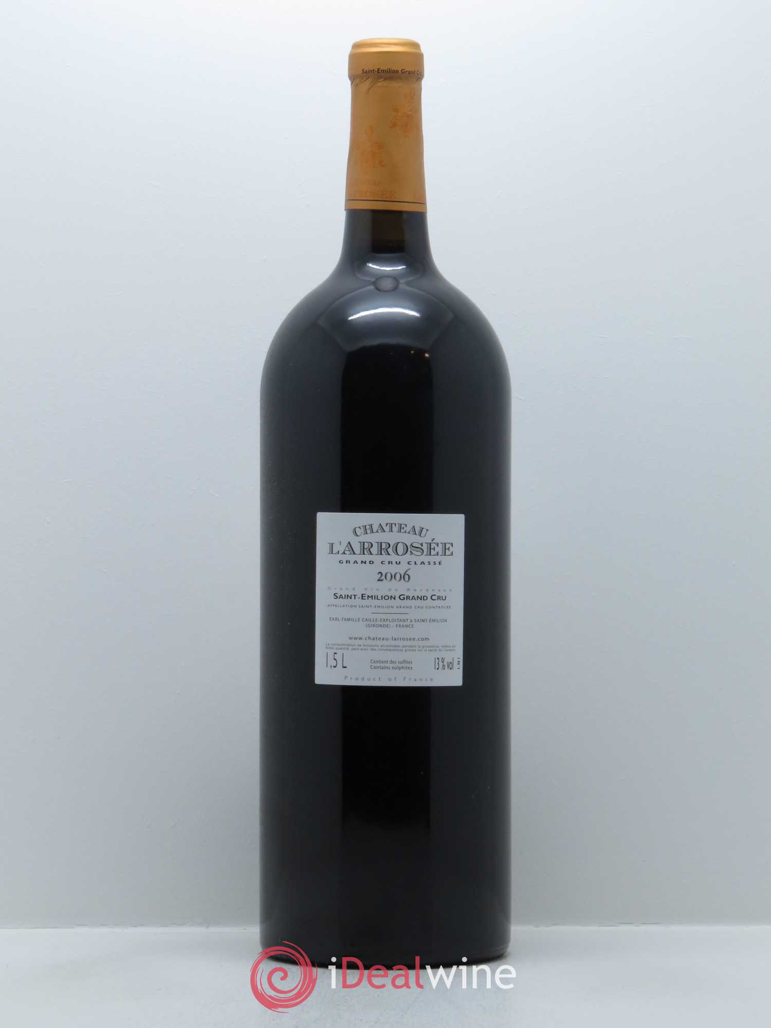 Château l' Arrosée Grand Cru Classé 2006 - Lot de 1 magnum - 1