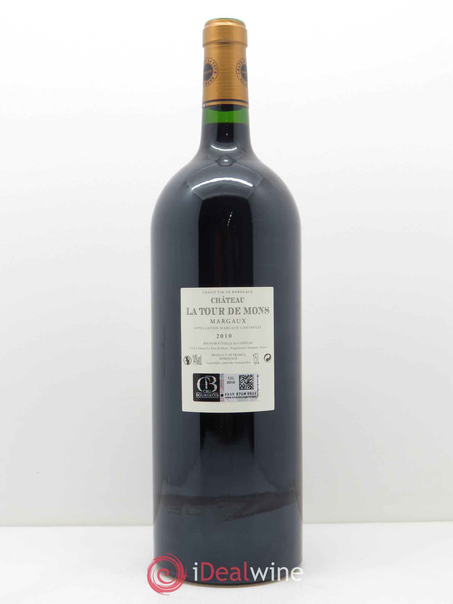 Château la Tour de Mons Cru Bourgeois 2010 - Lot de 1 magnum - 1