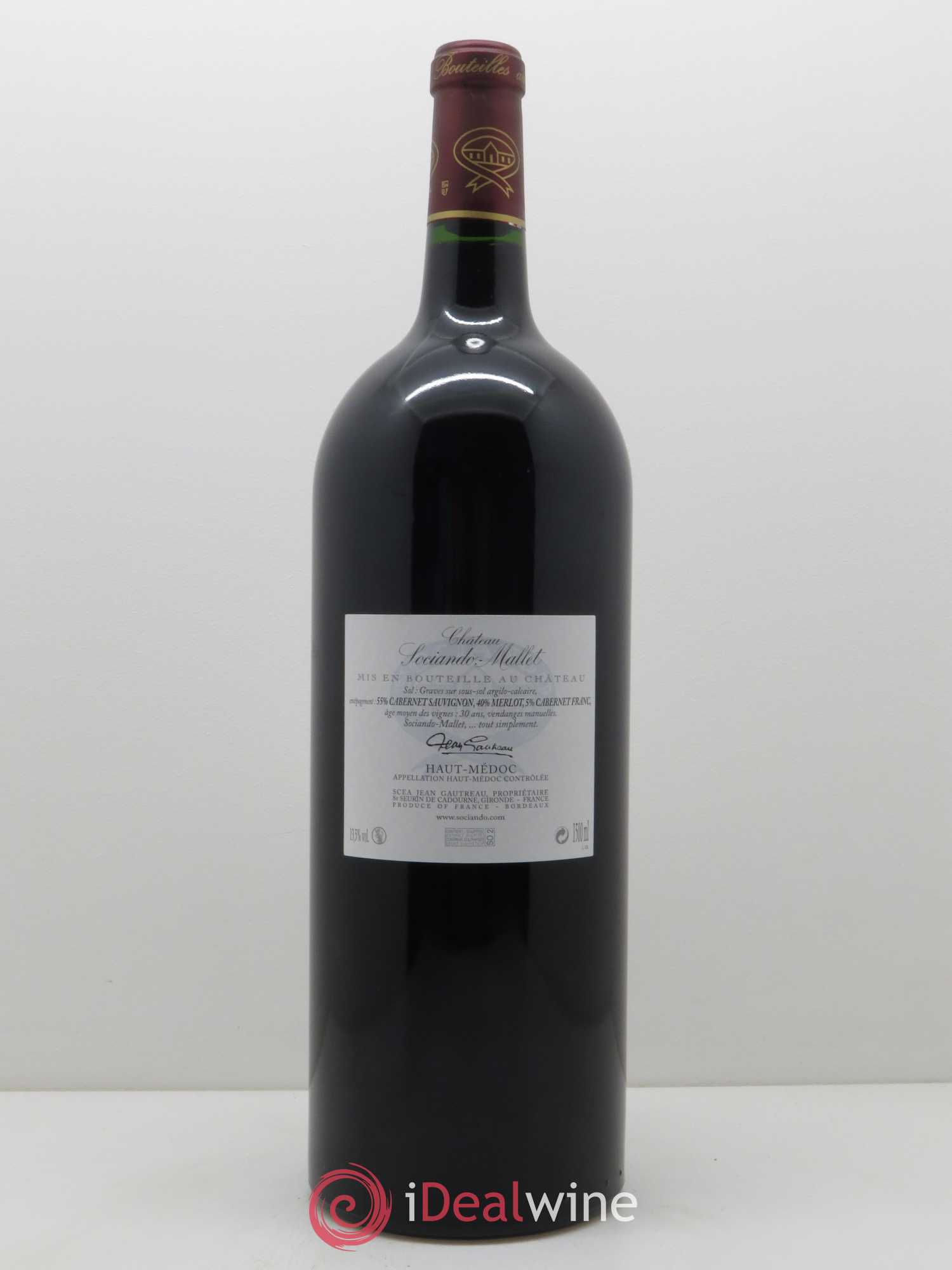 Château Sociando Mallet 2010 - Lot de 1 magnum - 1