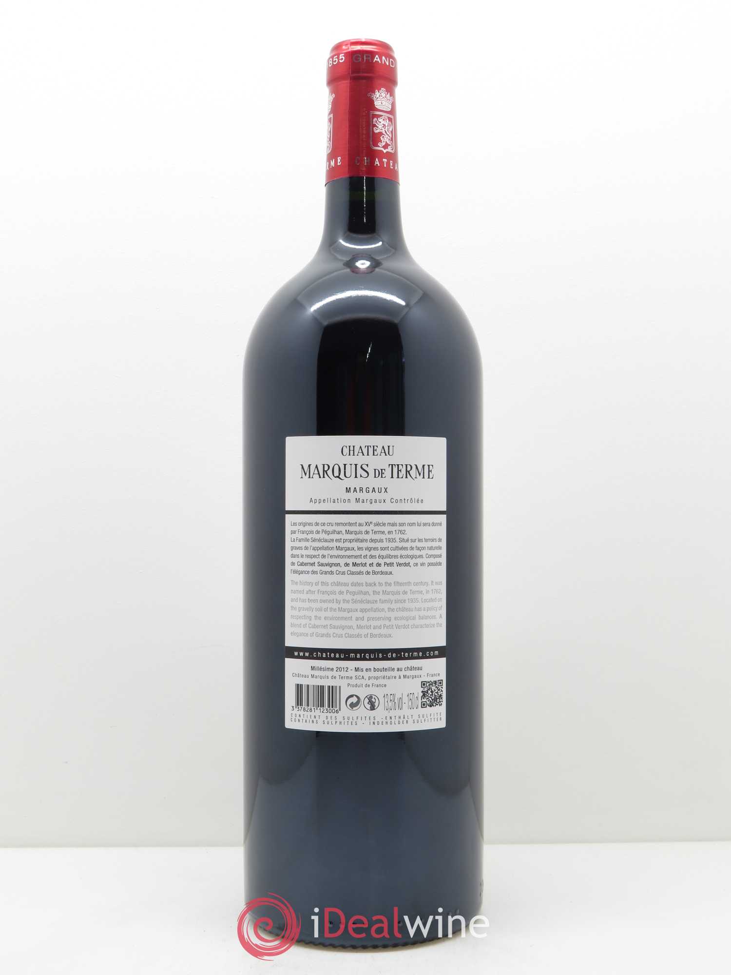 Château Marquis de Terme 4ème Grand Cru Classé 2012 - Lot de 1 magnum - 1