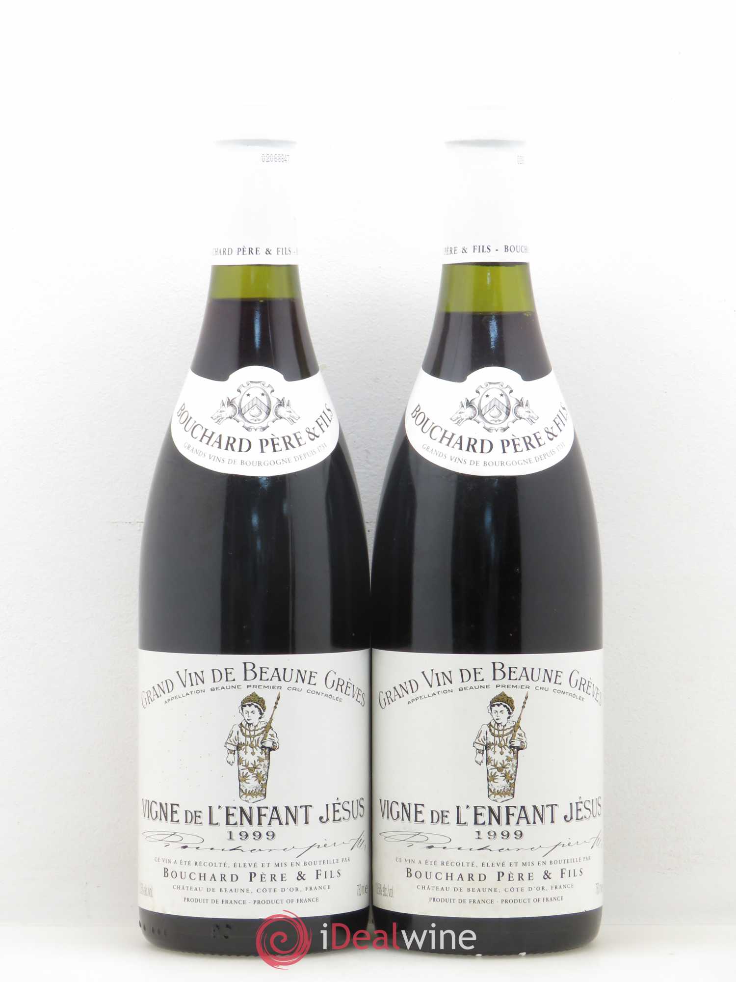 Beaune 1er Cru Grèves - Vigne de l'Enfant Jésus Bouchard Père & Fils 1999 - Lot de 2 bouteilles - 0