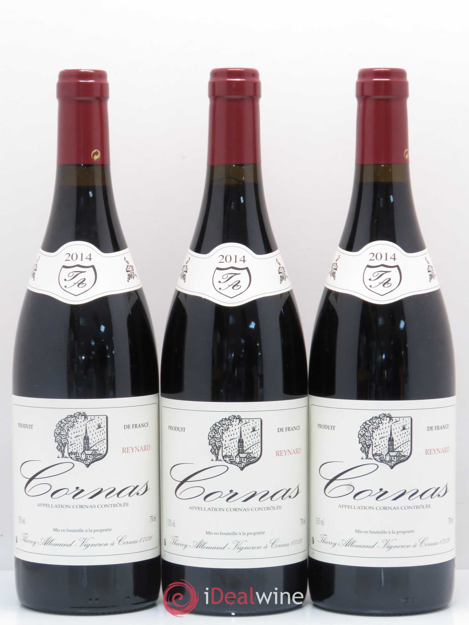 Cornas Reynard Thierry Allemand 2014 - Lot de 3 bouteilles - 0