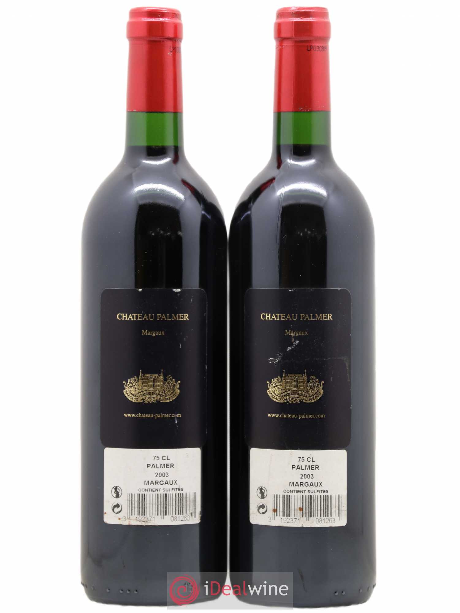 Château Palmer 3ème Grand Cru Classé 2003 - Lot de 2 bouteilles - 1