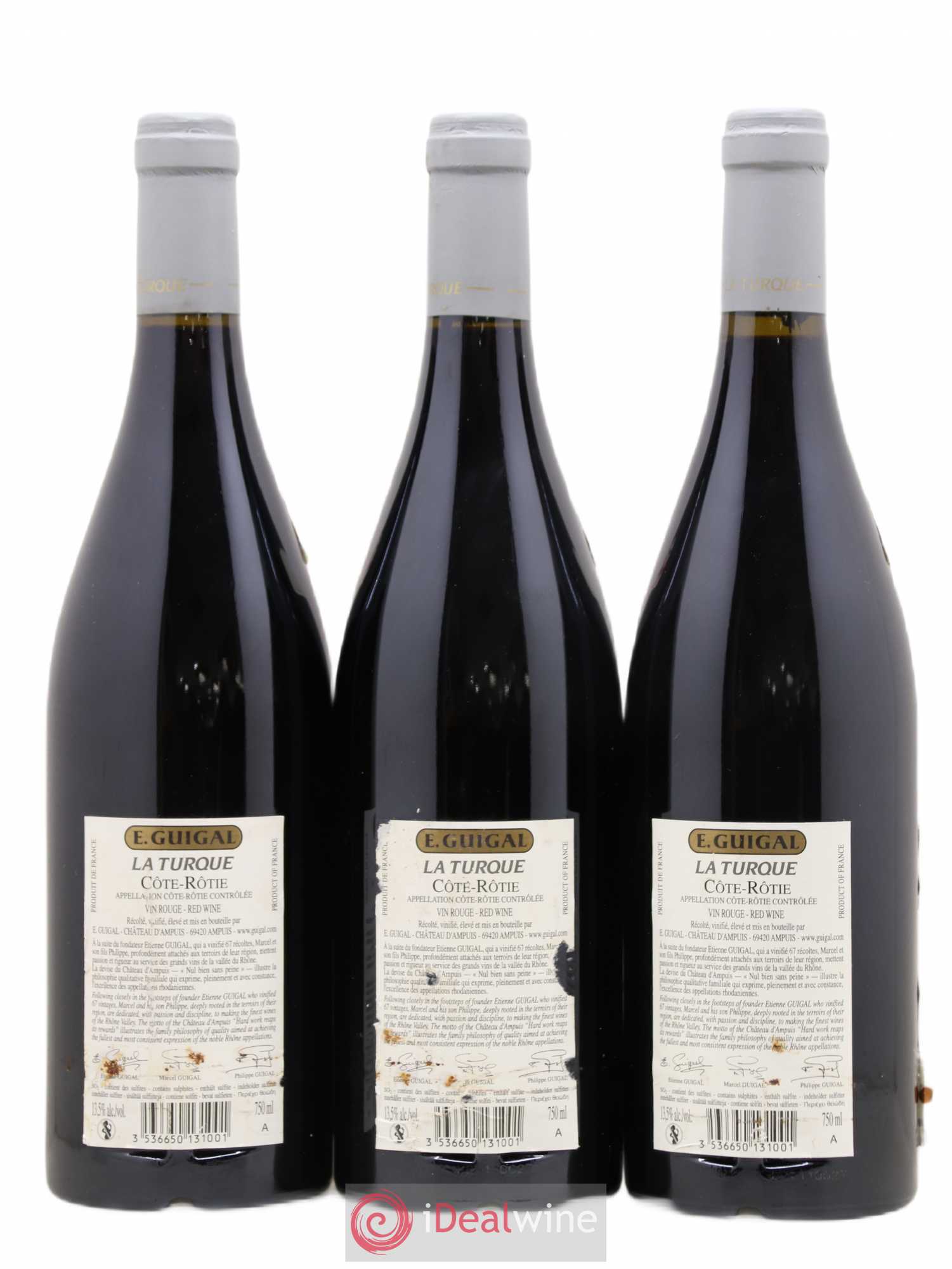 Côte-Rôtie La Turque Guigal 2006 - Lot de 3 bouteilles - 1