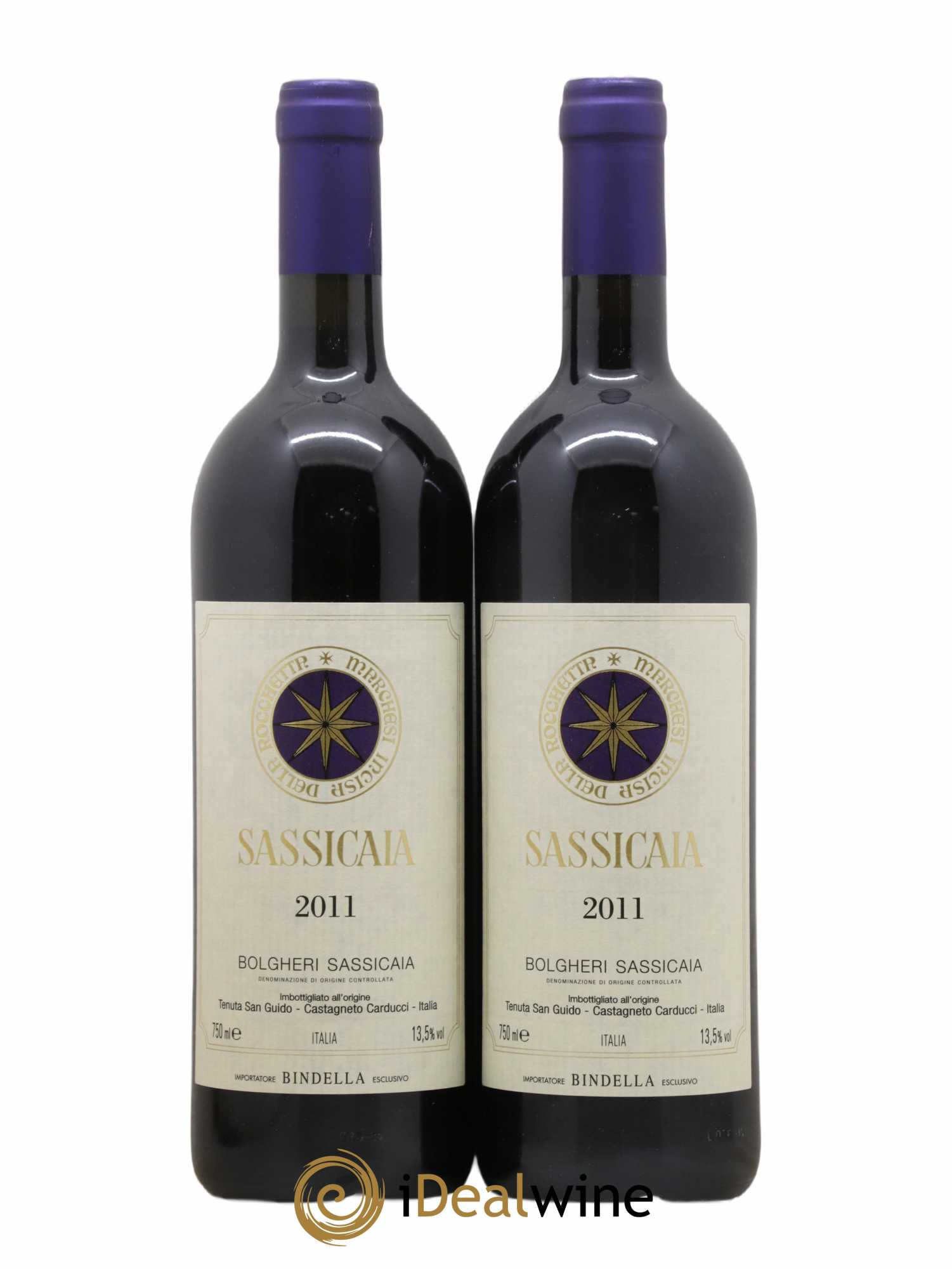 Bolgheri DOC Sassicaia Tenuta San Guido 2011 - Lot de 2 bouteilles - 0