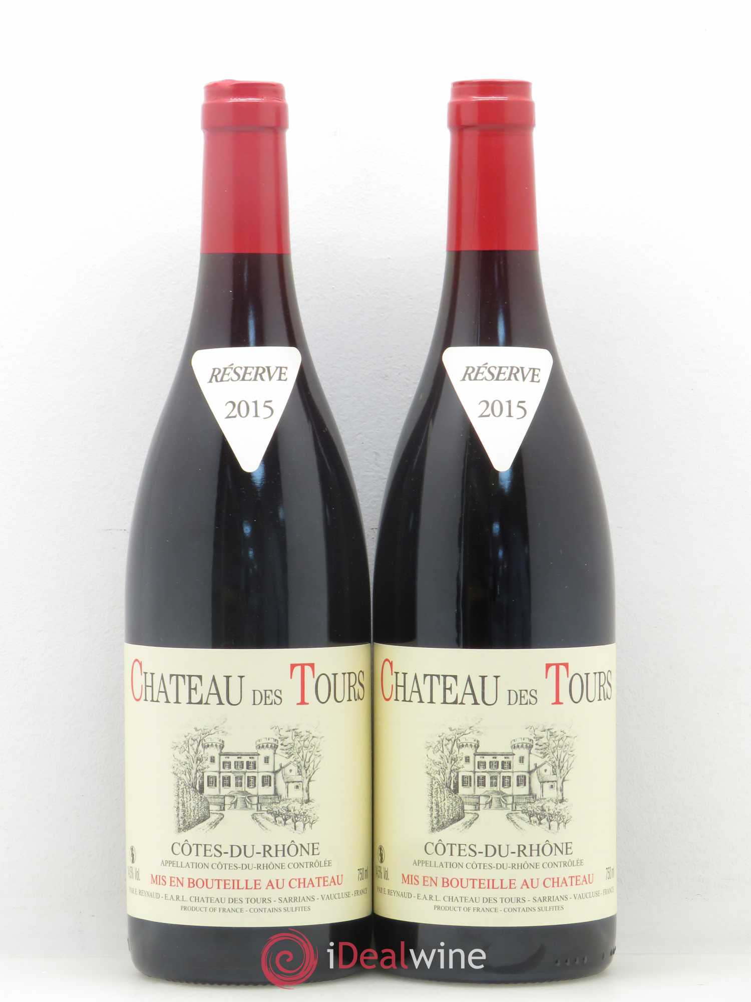 Côtes-du-Rhône Château des Tours Emmanuel Reynaud 2015 - Lot de 2 bouteilles - 0