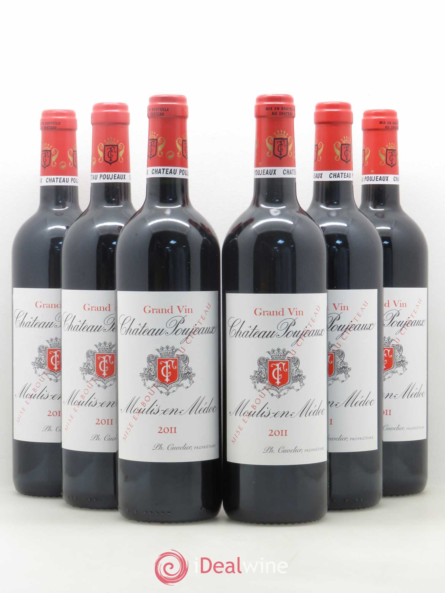 Château Poujeaux 2011 - Lot de 6 bouteilles - 0
