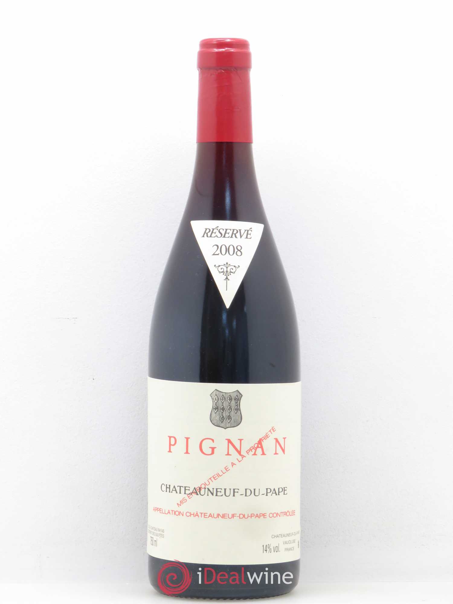 Châteauneuf-du-Pape Pignan Emmanuel Reynaud 2008 - Lot de 1 bouteille - 0