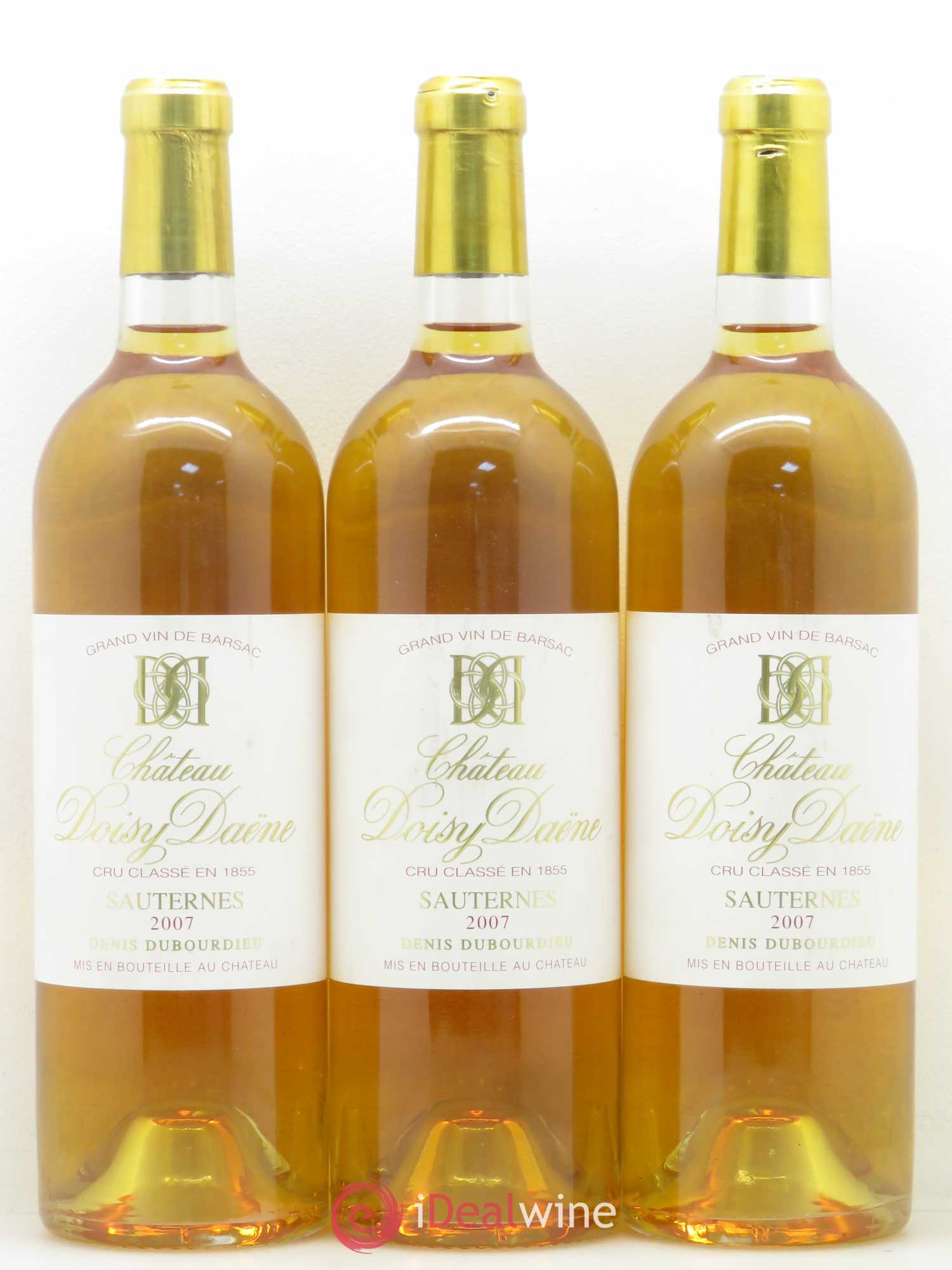 Château Doisy Daëne 2ème Grand Cru Classé 2007 - Lotto di 3 bottiglie - 0