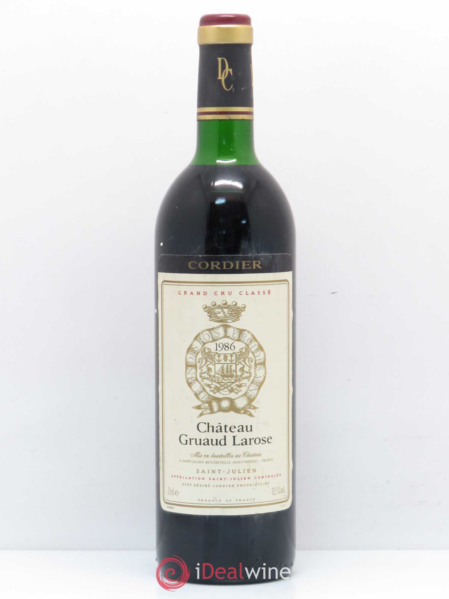 Château Gruaud Larose 2ème Grand Cru Classé 1986 - Lot de 1 bouteille - 0