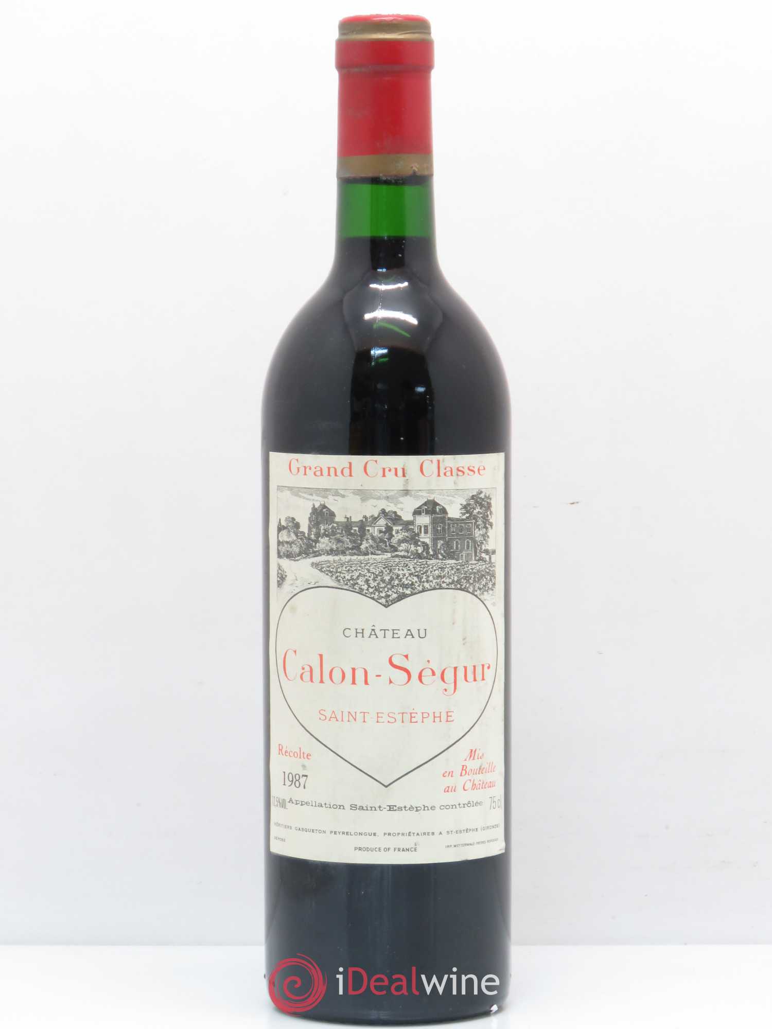 Château Calon Ségur 3ème Grand Cru Classé 1987 - Lot de 1 bouteille - 0