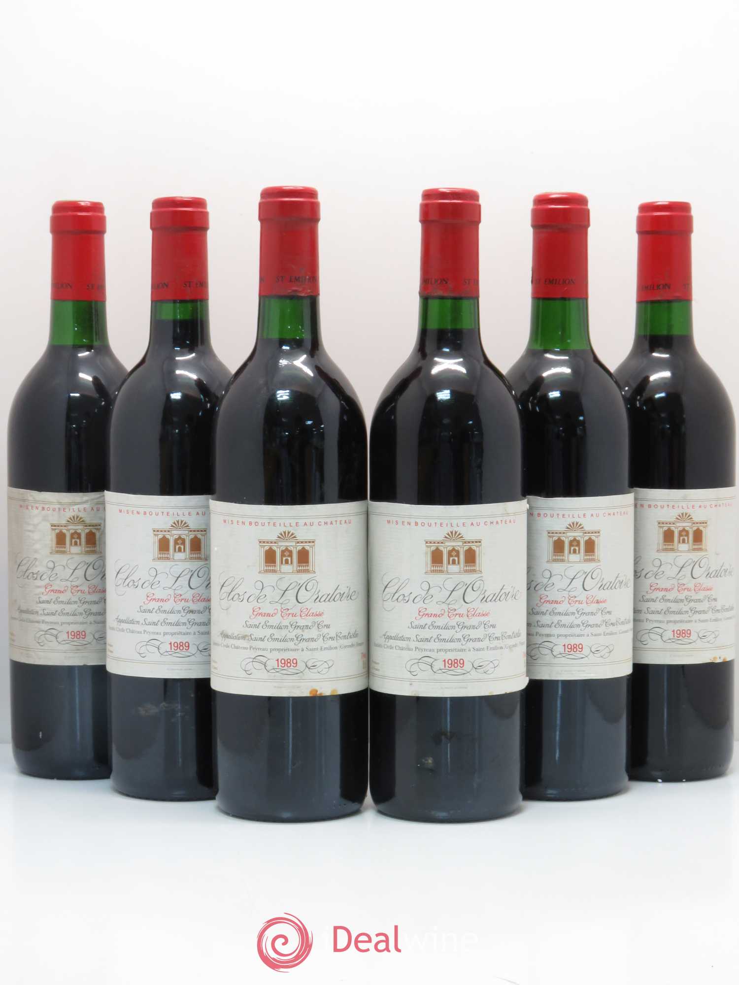 Clos de l'Oratoire Grand Cru Classé 1989 - Lot de 6 bouteilles - 0