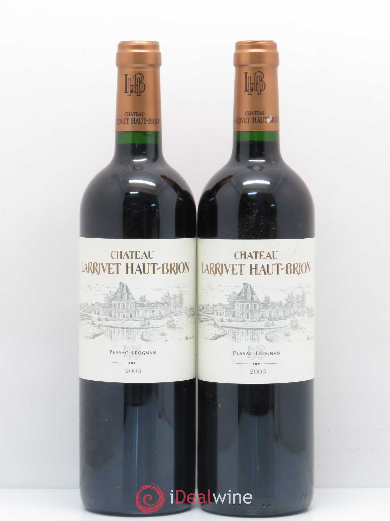 Château Larrivet Haut-Brion 2005 - Lot de 2 bouteilles - 0