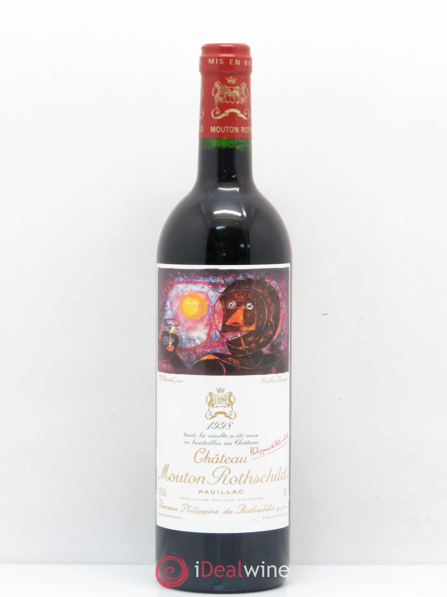 Château Mouton Rothschild 1er Grand Cru Classé 1998 - Lot de 1 bouteille - 0