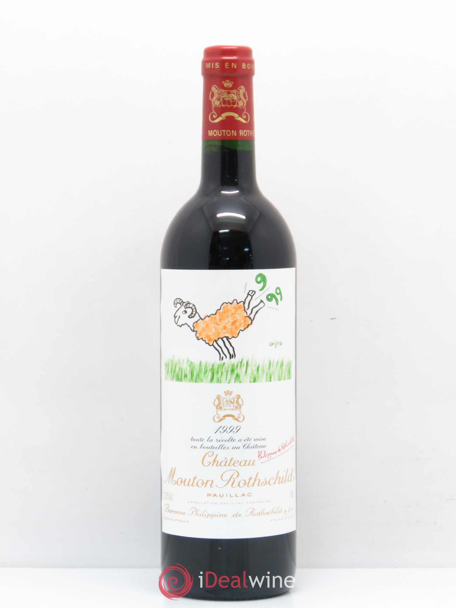 Château Mouton Rothschild 1er Grand Cru Classé 1999 - Lot de 1 bouteille - 0