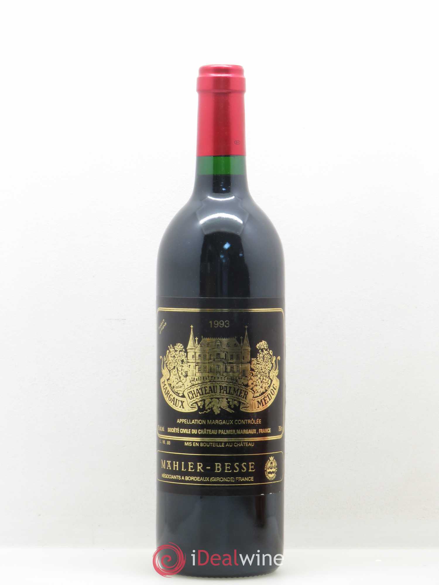Château Palmer 3ème Grand Cru Classé 1993 - Lot de 1 bouteille - 0