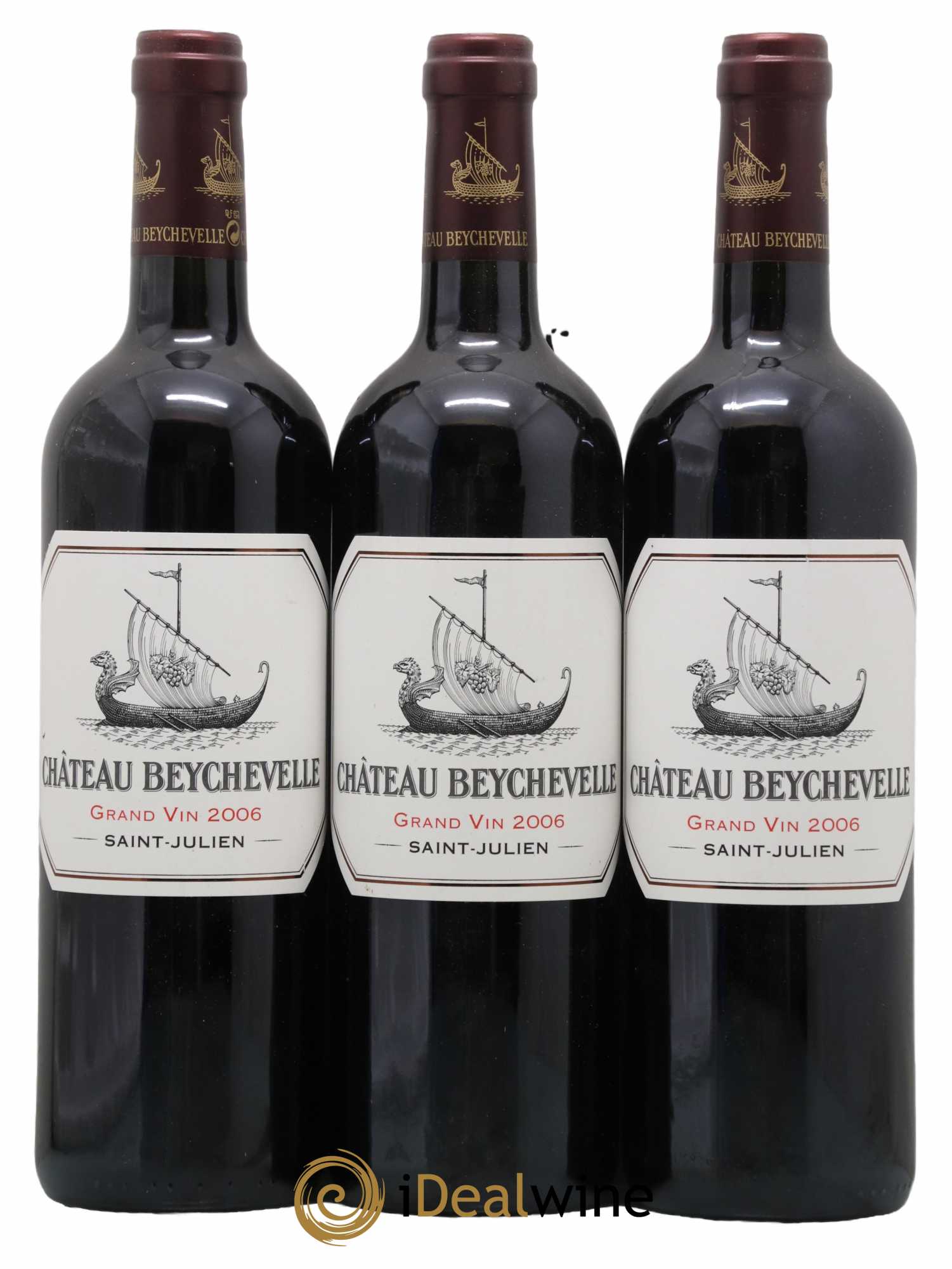 Château Beychevelle 4ème Grand Cru Classé 2006 - Lot de 3 bouteilles - 0