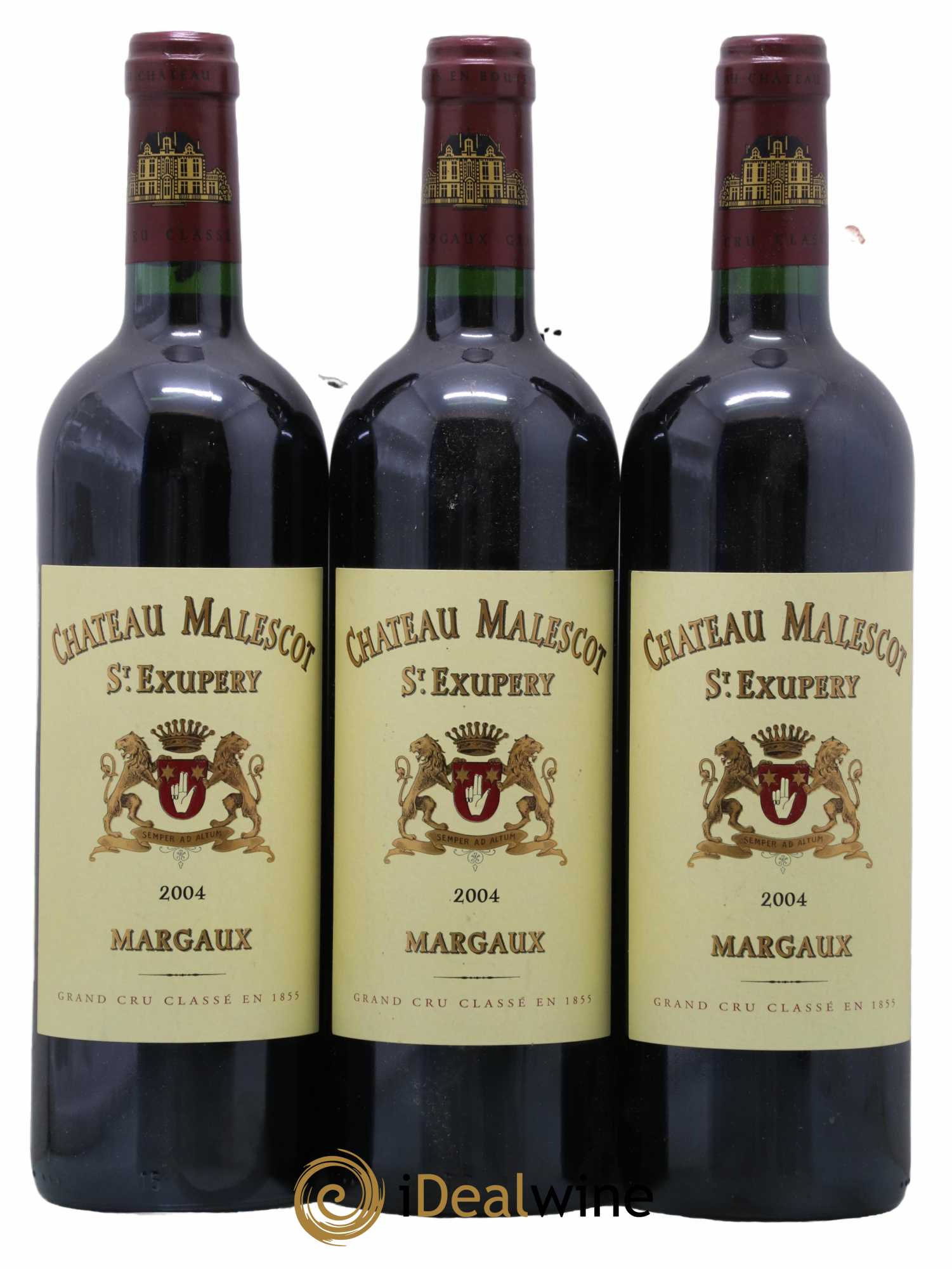 Château Malescot Saint-Exupéry 3ème Grand Cru Classé 2004 - Lot de 3 bouteilles - 0