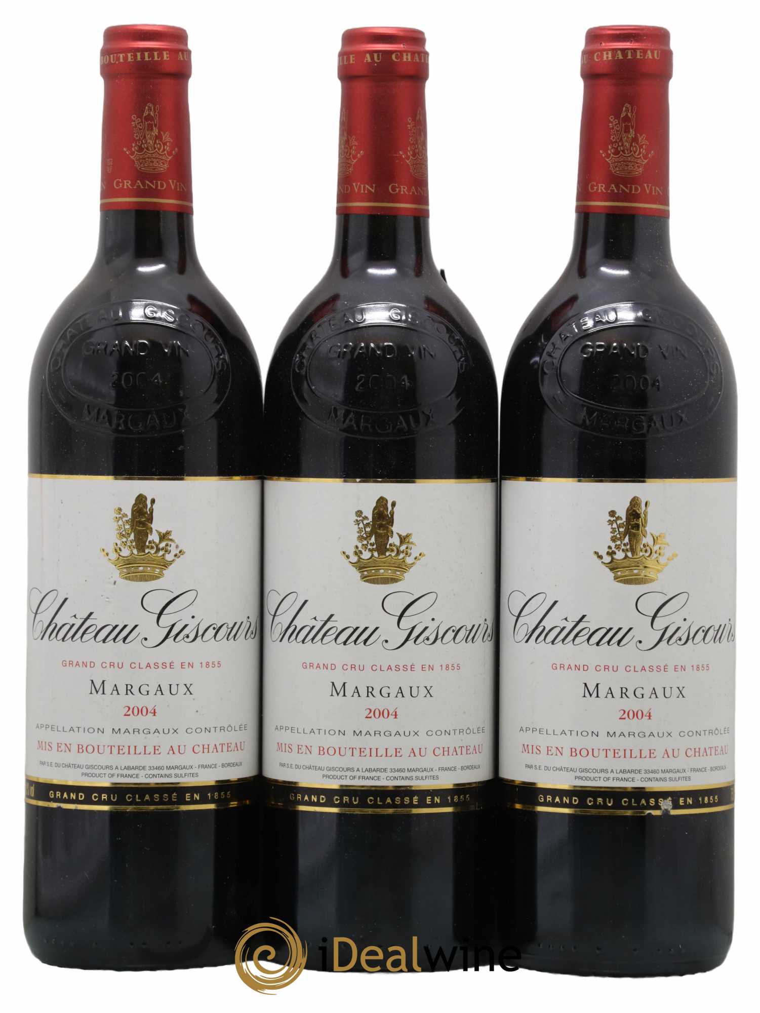 Château Giscours 3ème Grand Cru Classé 2004 - Lot de 3 bouteilles - 0