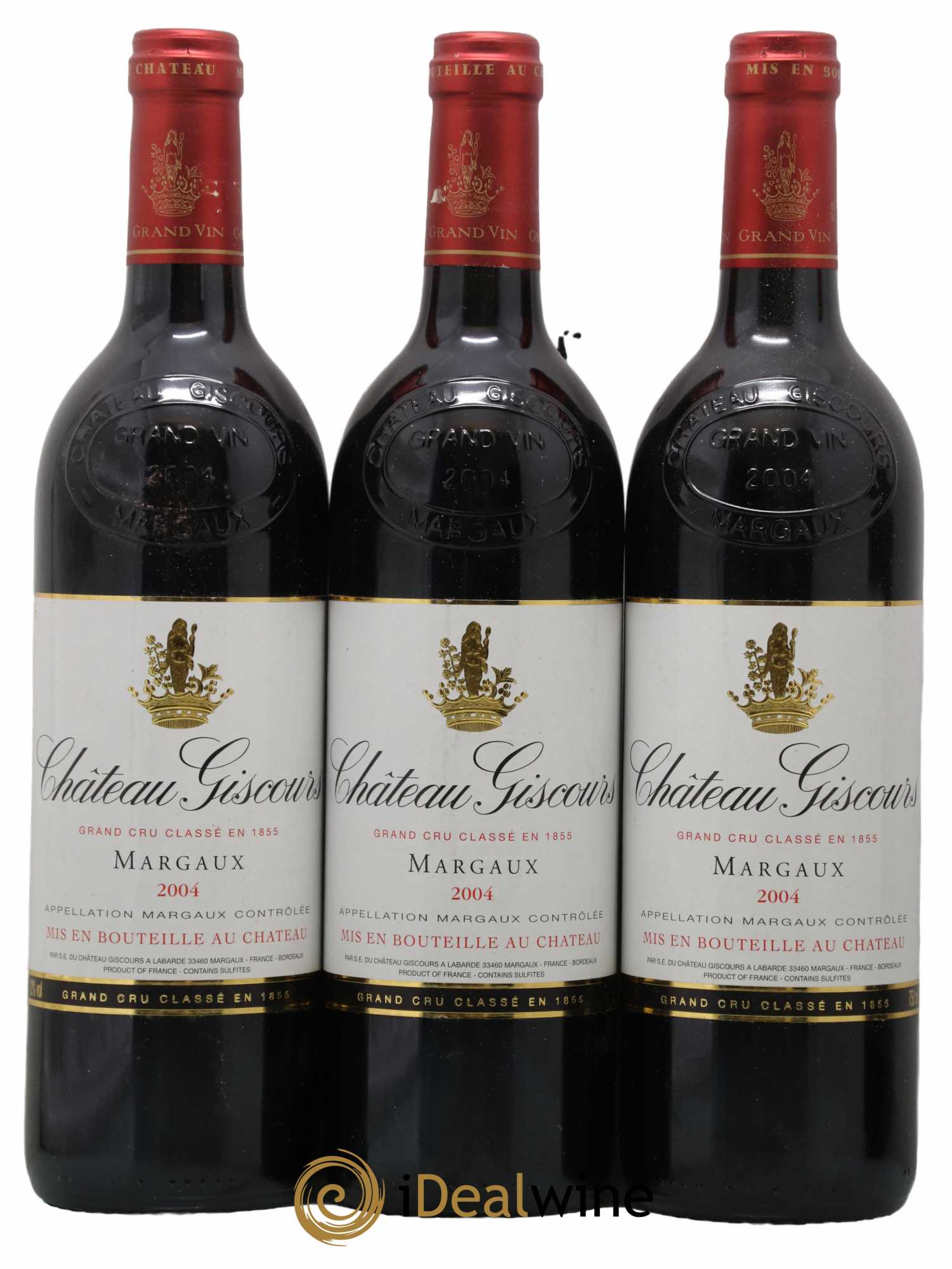 Château Giscours 3ème Grand Cru Classé 2004 - Lot de 3 bouteilles - 0