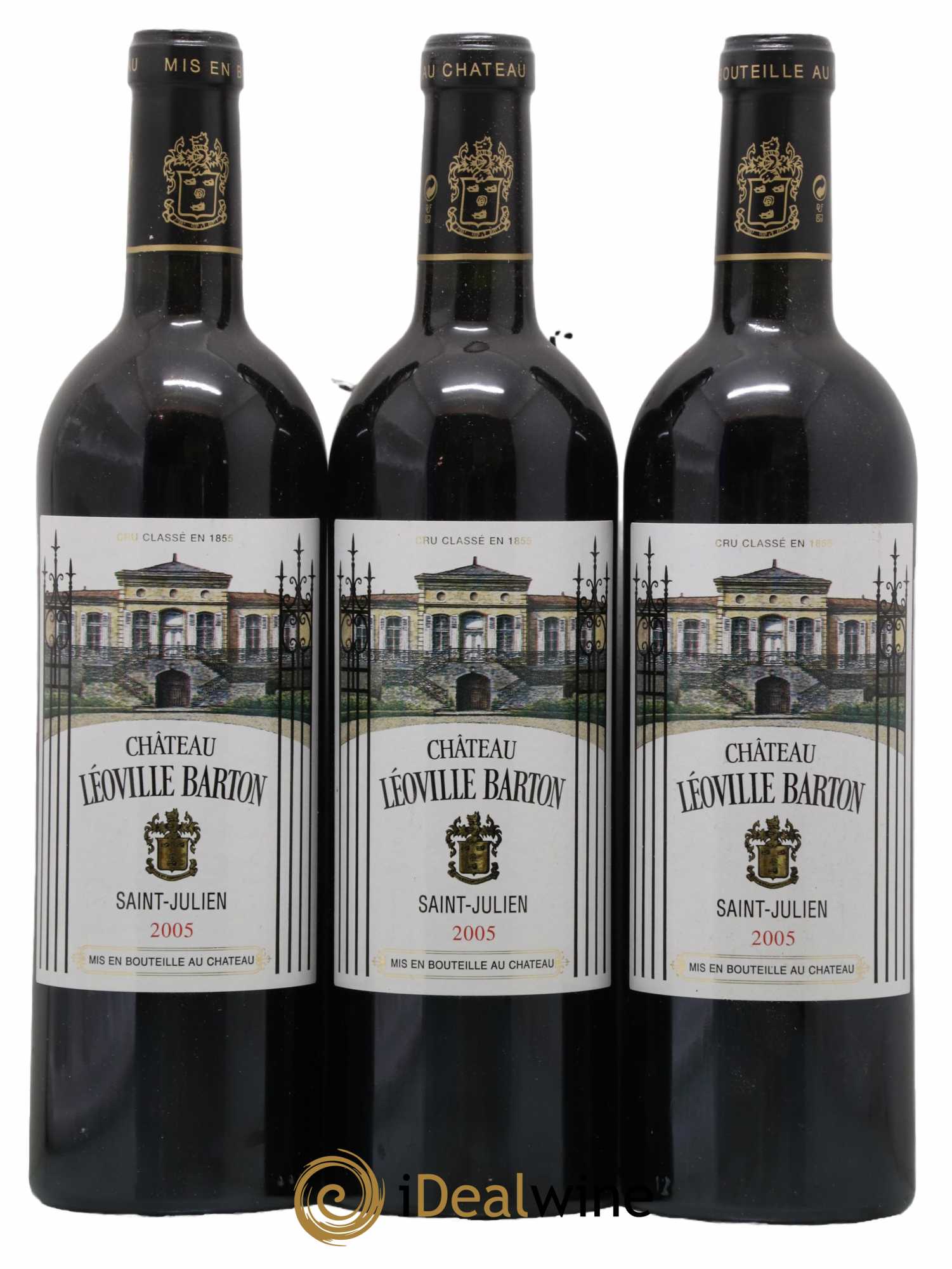 Château Léoville Barton 2ème Grand Cru Classé 2005 - Lot de 3 bouteilles - 0