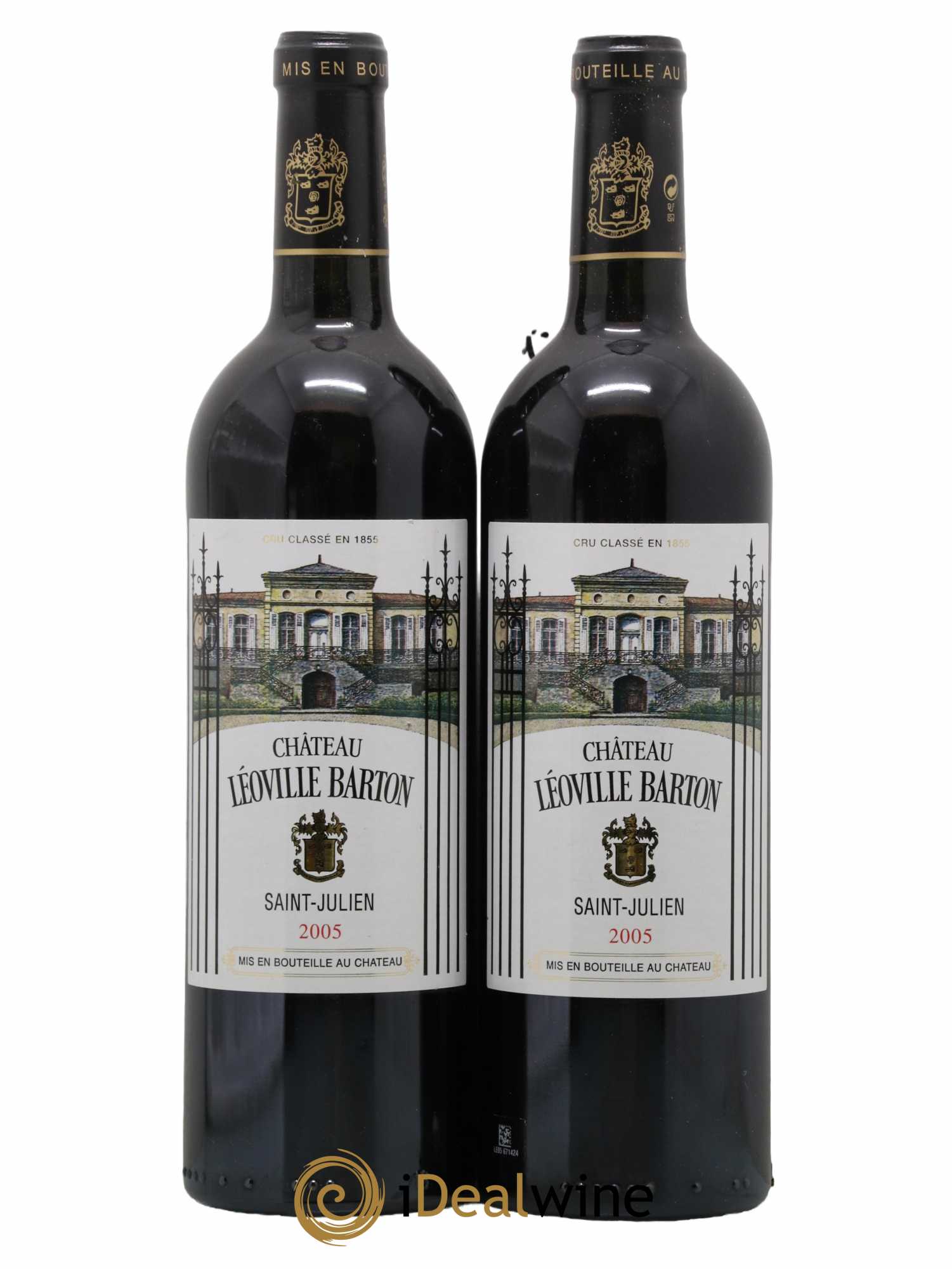 Château Léoville Barton 2ème Grand Cru Classé 2005 - Lot de 2 bouteilles - 0
