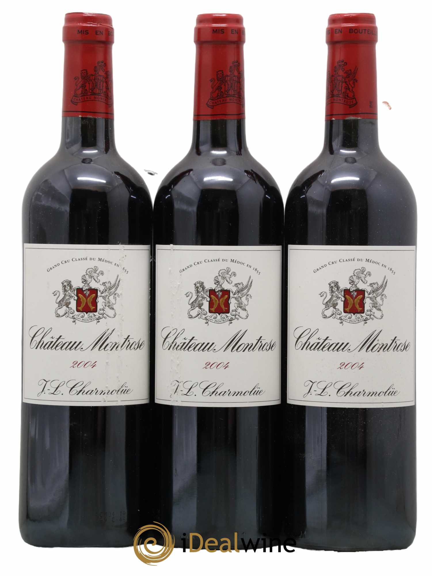 Château Montrose 2ème Grand Cru Classé 2004 - Lot de 3 bouteilles - 0