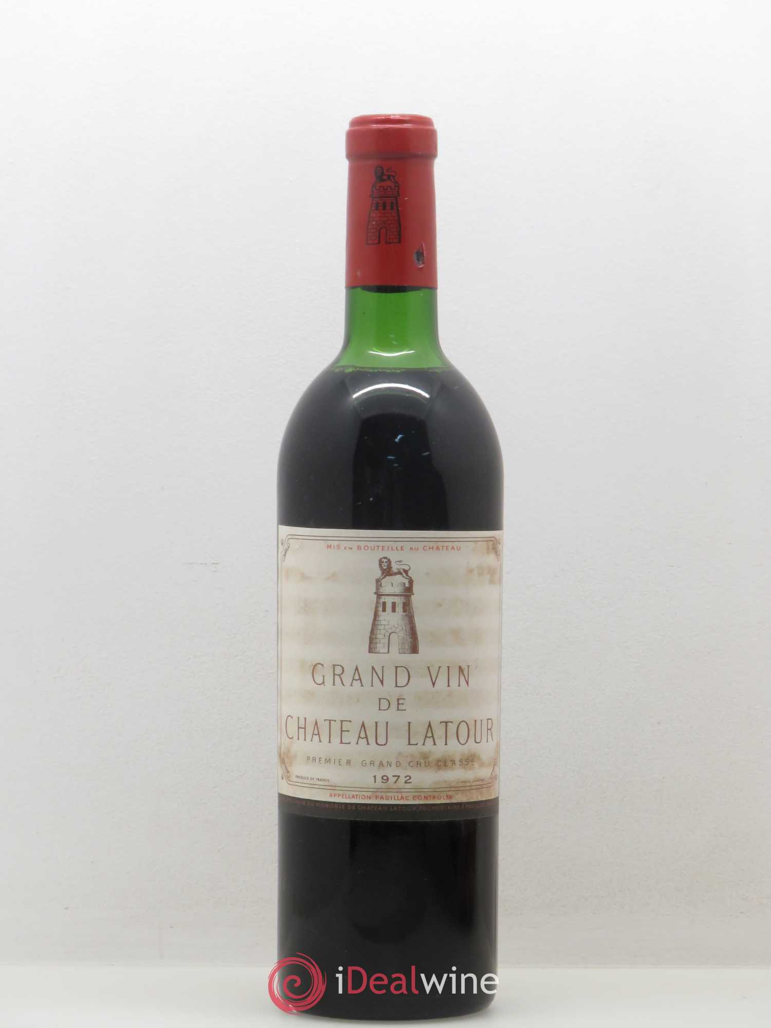 Château Latour 1er Grand Cru Classé 1972 - Lot de 1 bouteille - 0