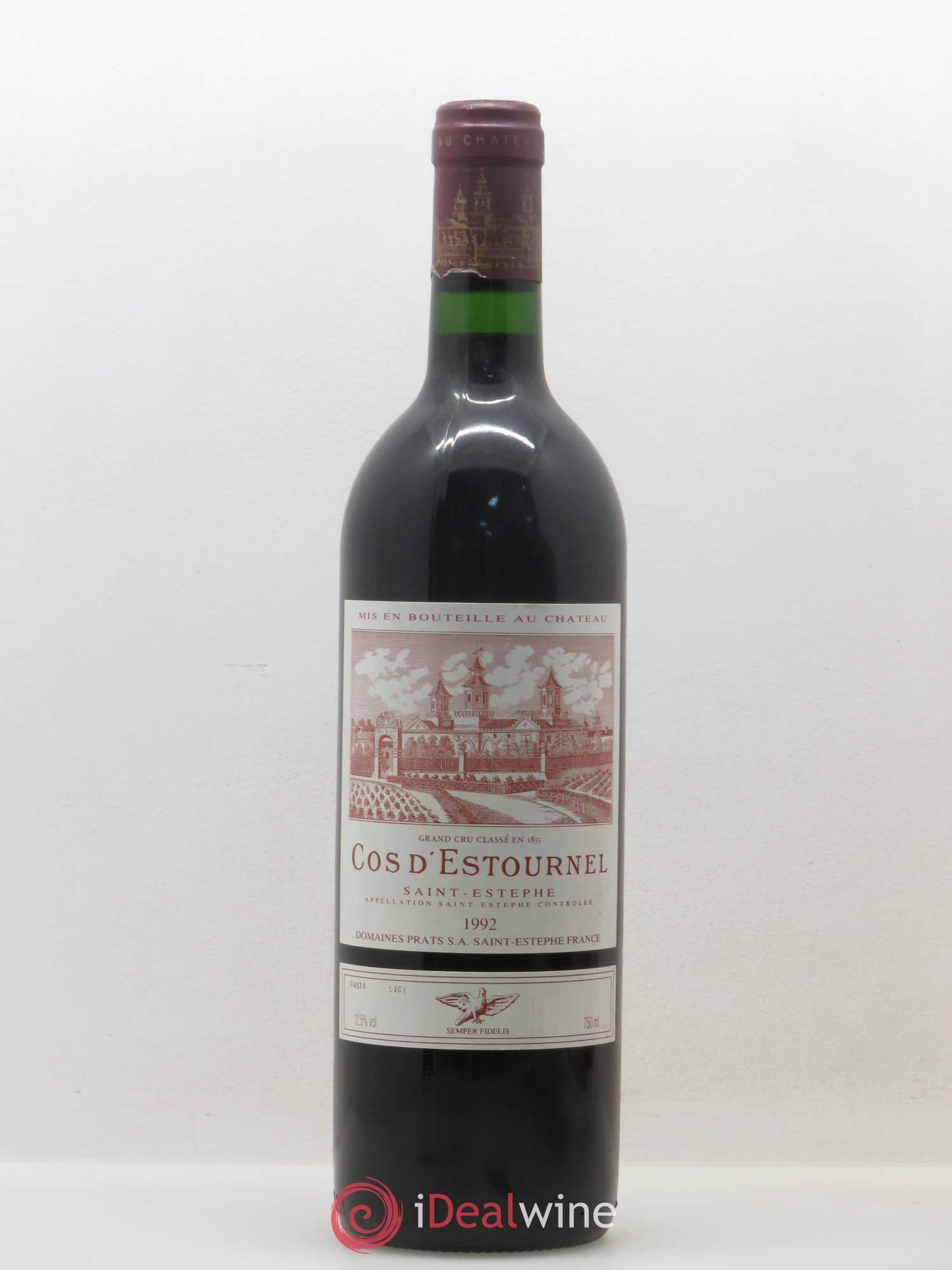 Cos d'Estournel 2ème Grand Cru Classé 1992 - Lot de 1 bouteille - 0