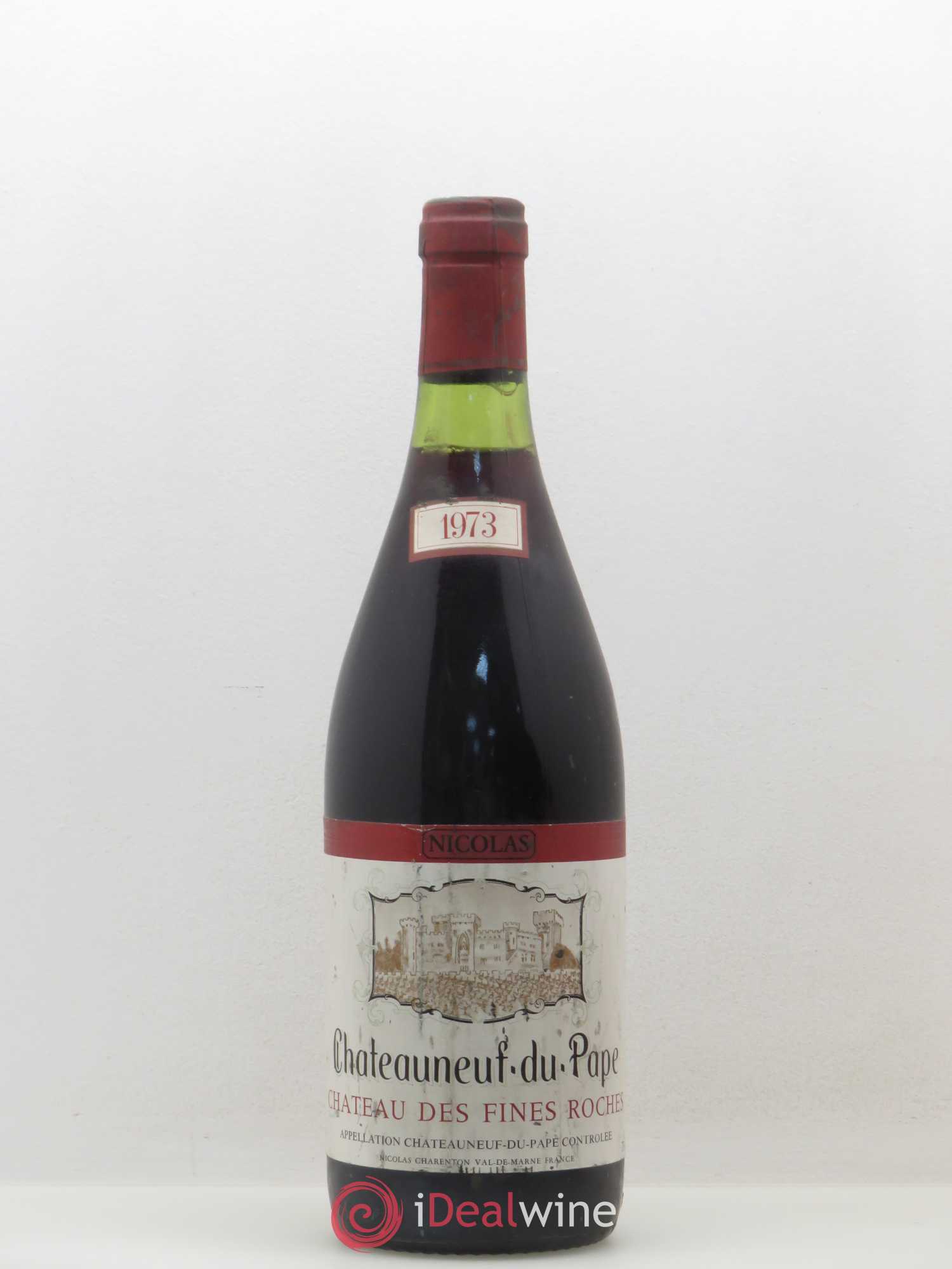 Châteauneuf-du-Pape Château Des Fines Roches 1973 - Lot de 1 bouteille - 0