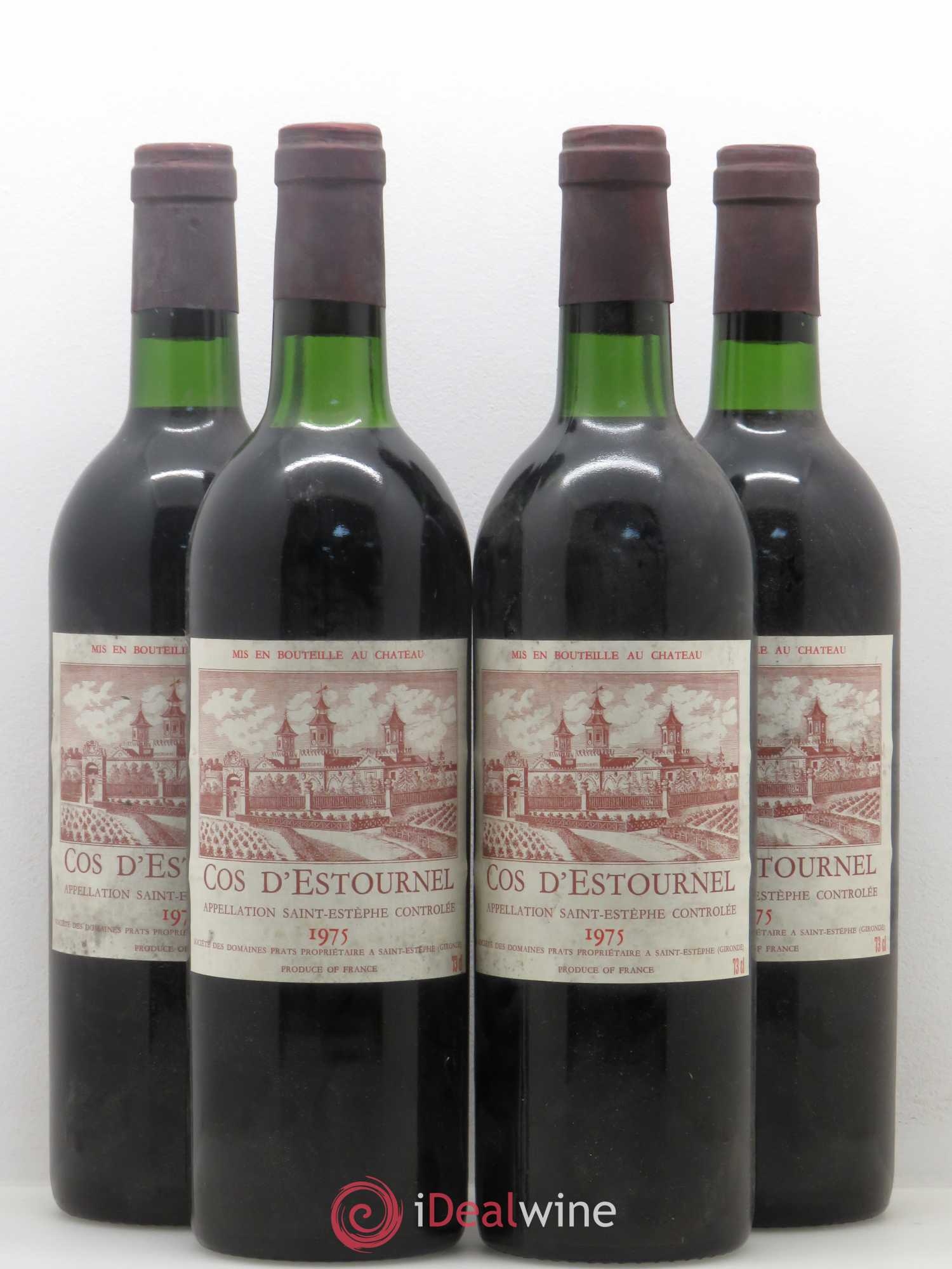 Cos d'Estournel 2ème Grand Cru Classé 1975 - Lot de 4 bouteilles - 0