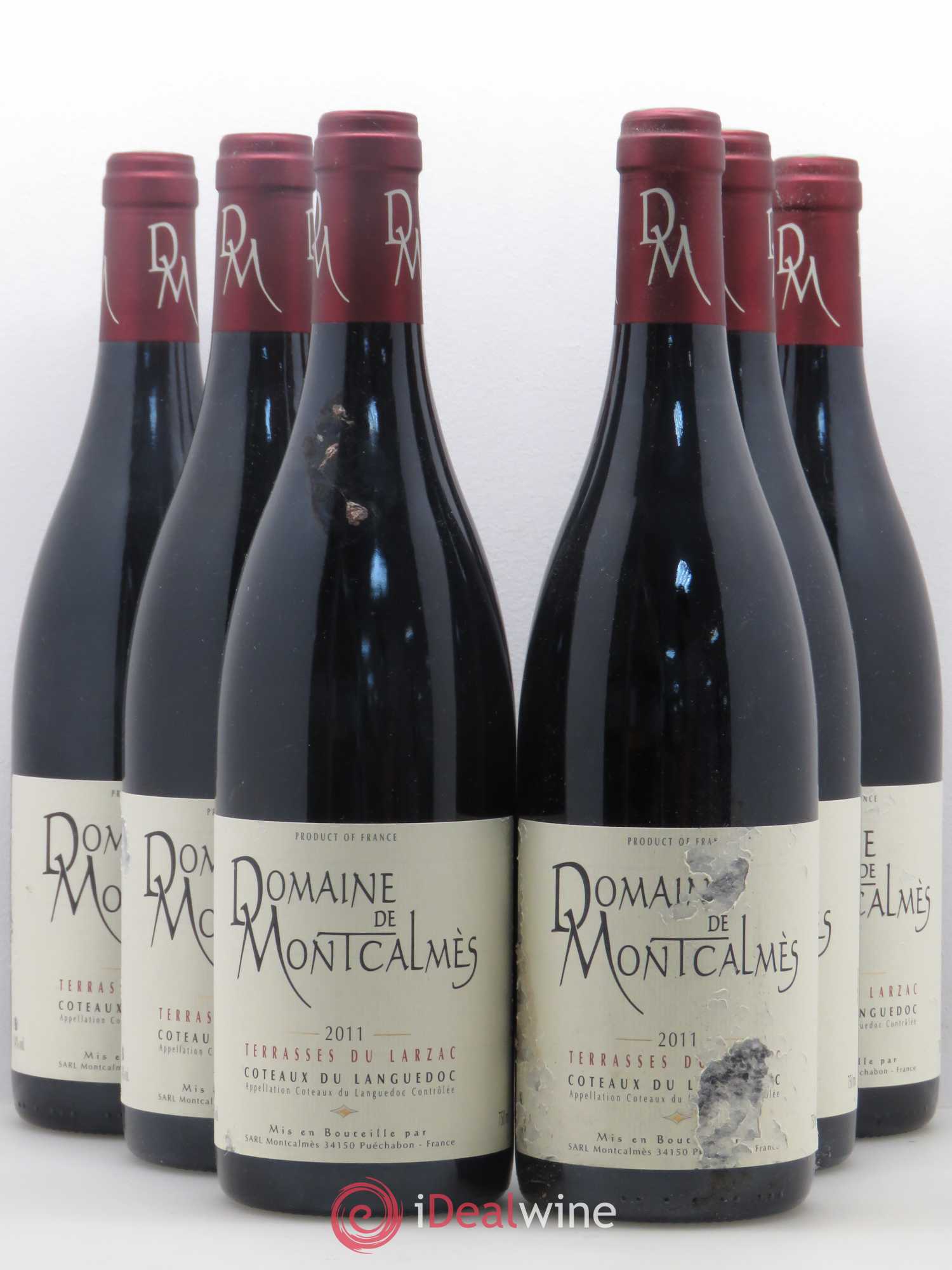 Terrasses du Larzac Domaine de Montcalmès Frédéric Pourtalié 2011 - Lot de 6 bouteilles - 0