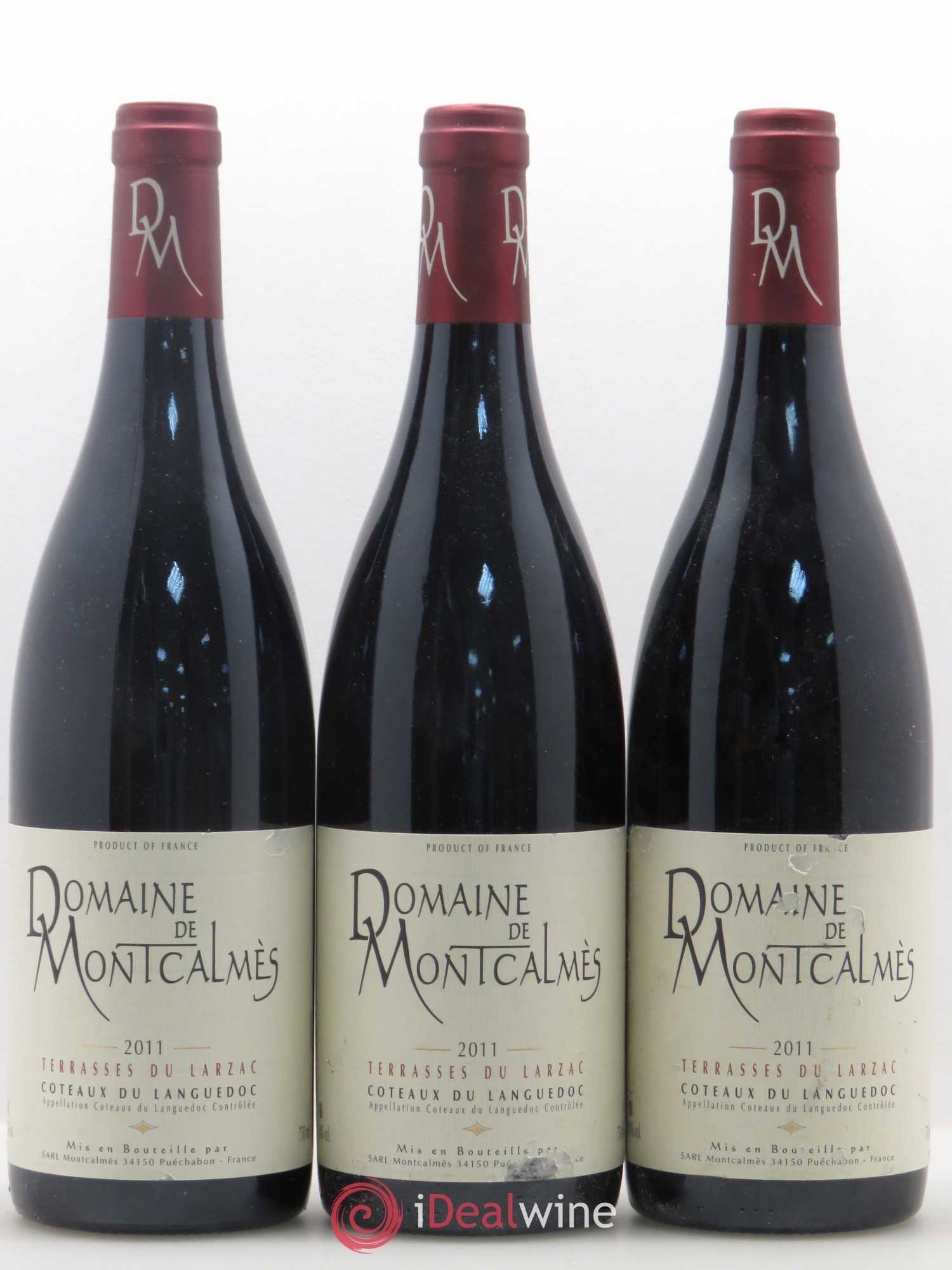 Terrasses du Larzac Domaine de Montcalmès Frédéric Pourtalié 2011 - Lot de 3 bouteilles - 0