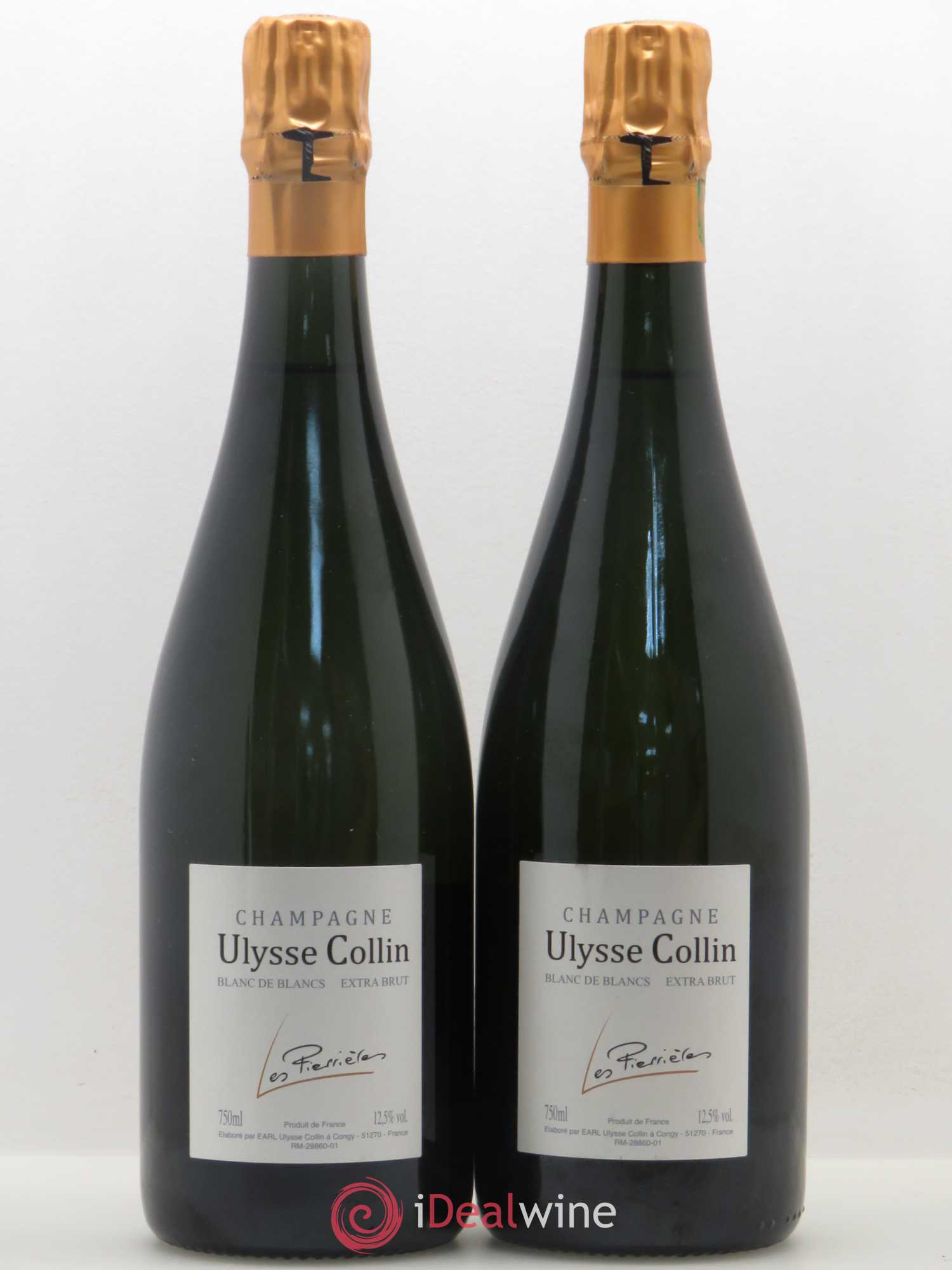 Les Pierrières Blancs de Blancs Extra-Brut Ulysse Collin - Lot de 2 bouteilles - 0