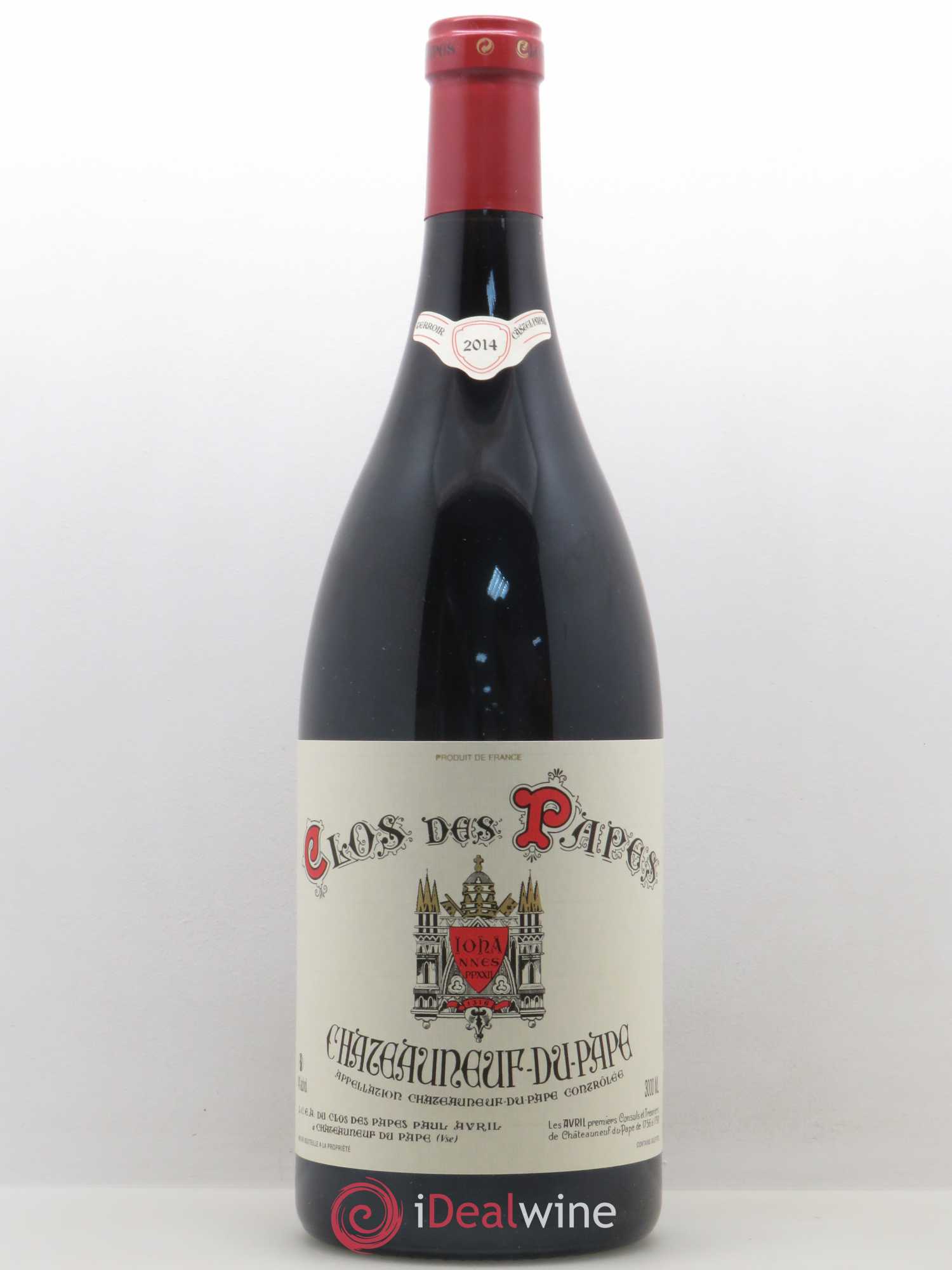 Châteauneuf-du-Pape Clos des Papes - Paul Avril 2014 - Lot de 1 double magnum - 0