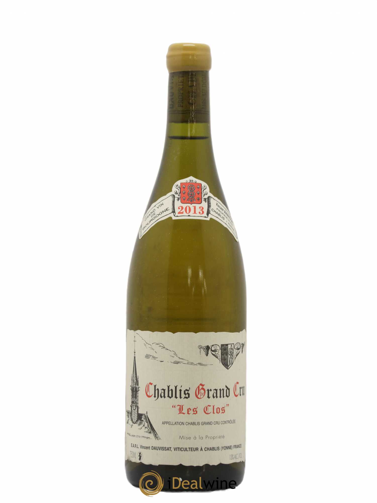 Chablis Grand Cru Les Clos Vincent Dauvissat (Domaine) 2013 - Lot de 1 bouteille - 0