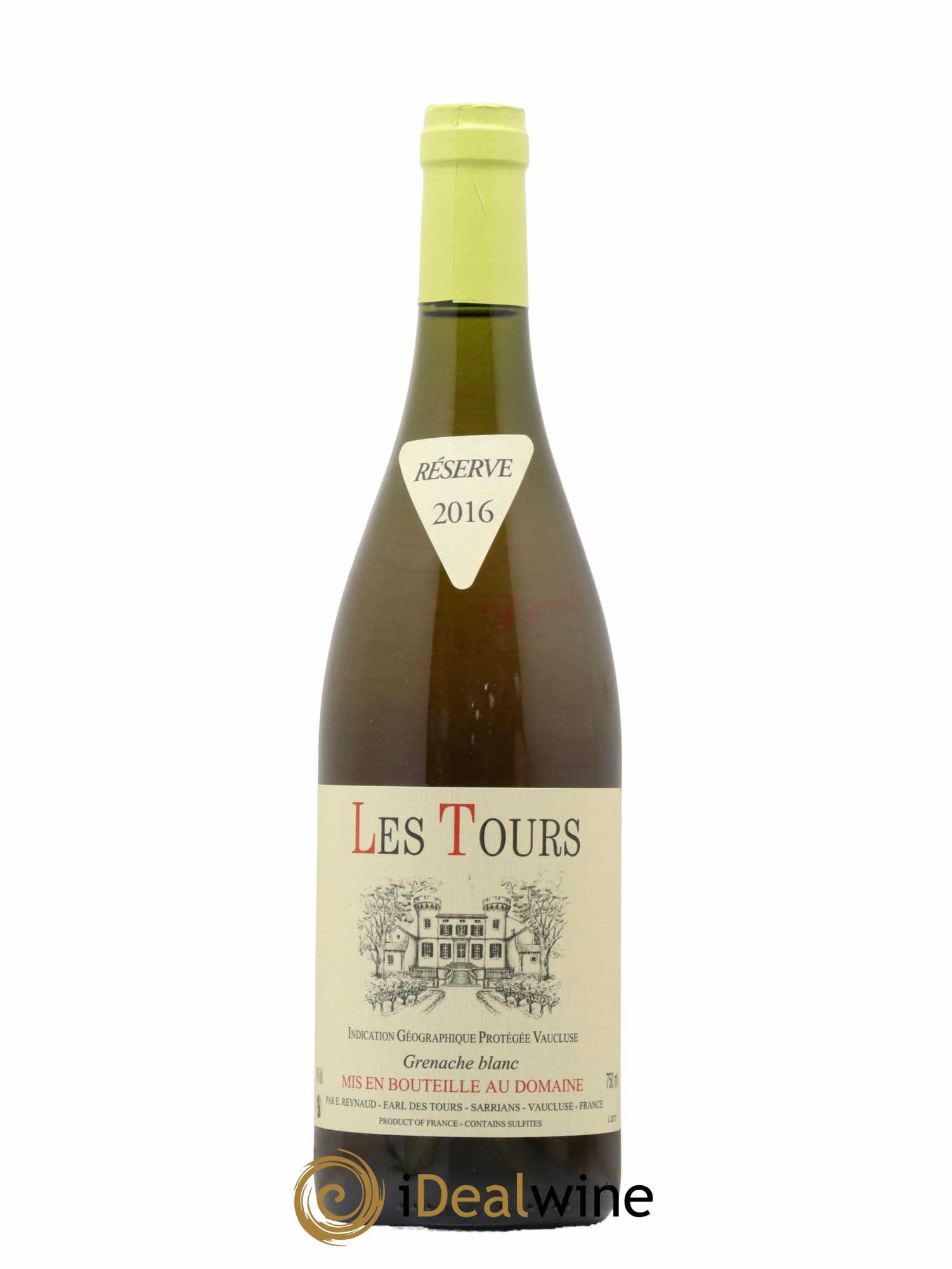 Vaucluse (Vin de Pays de Vaucluse) Les Tours Grenache Blanc Emmanuel Reynaud 2016 - Lot of 1 bottle - 0