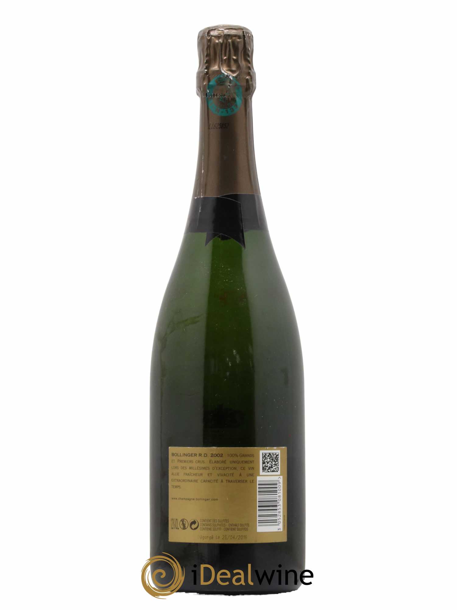 R.D. Extra-Brut Bollinger 2002 - Lot de 1 bouteille - 1