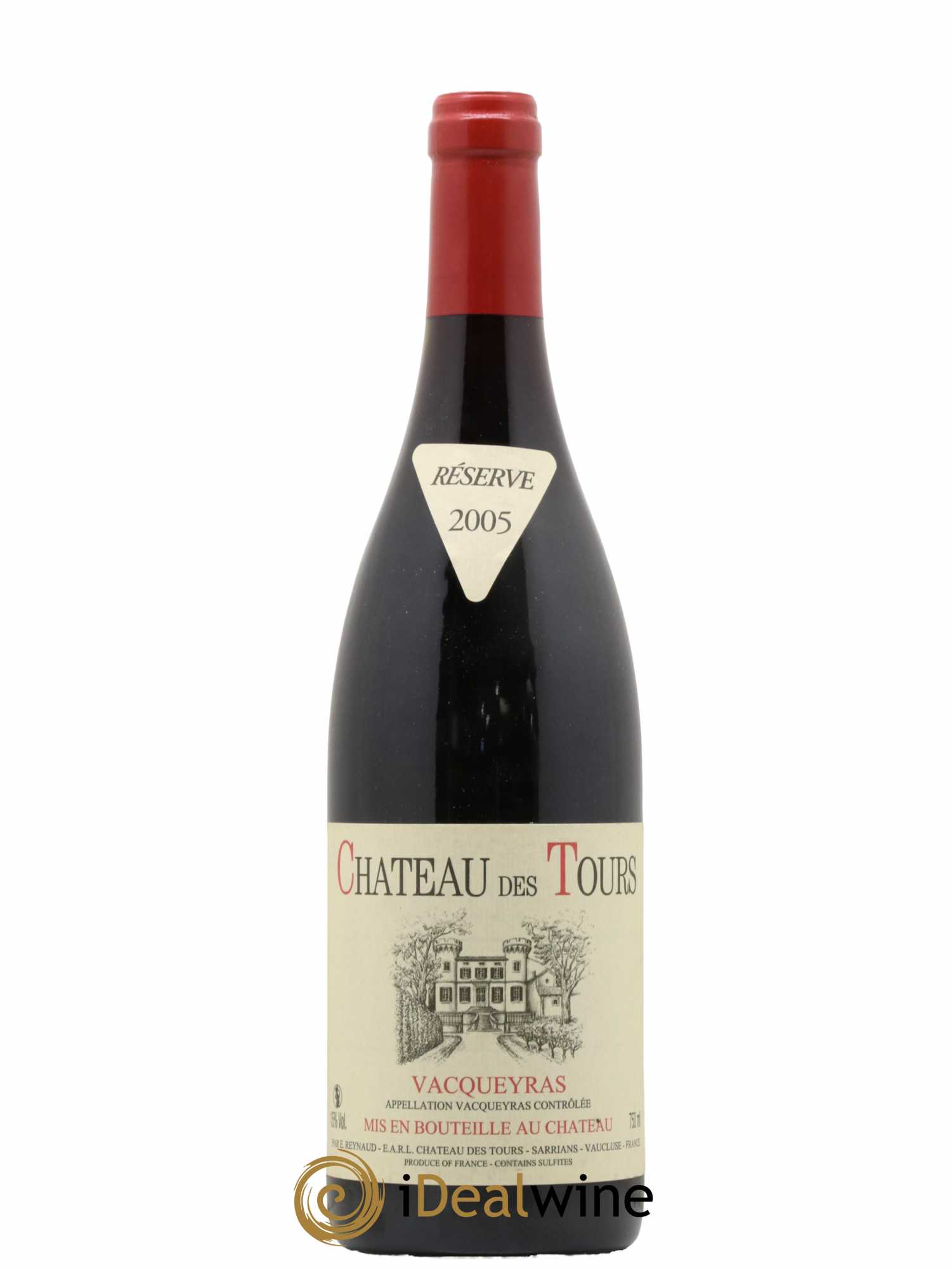 Vacqueyras Château des Tours Emmanuel Reynaud 2005 - Lot de 1 bouteille - 0
