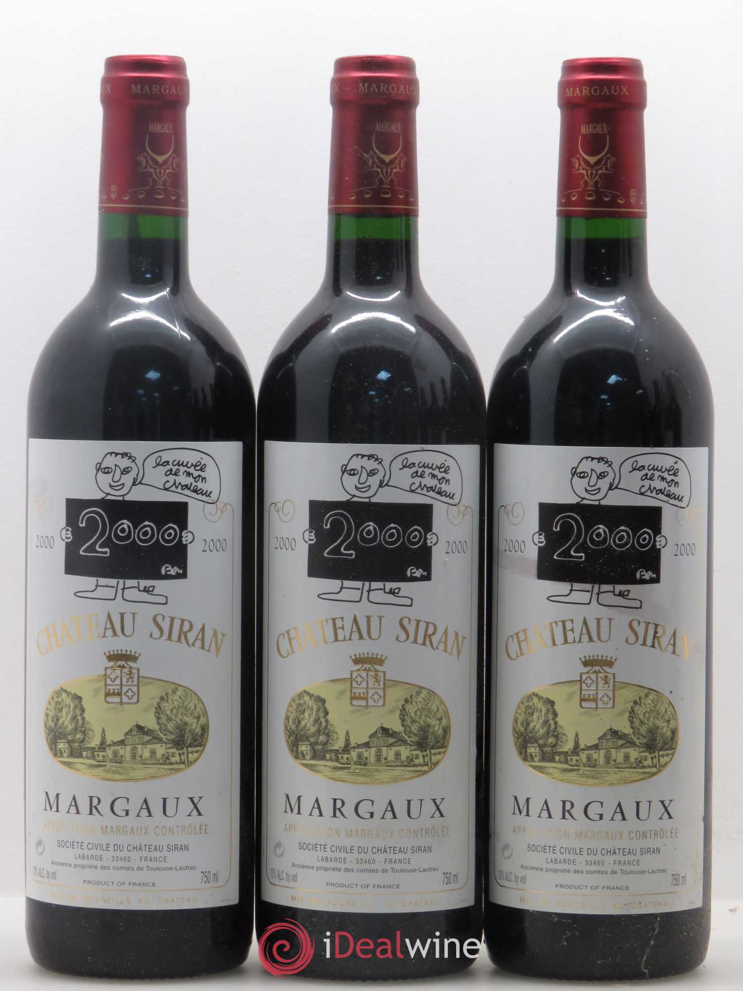Château Siran 2000 - Lot de 6 bouteilles - 1