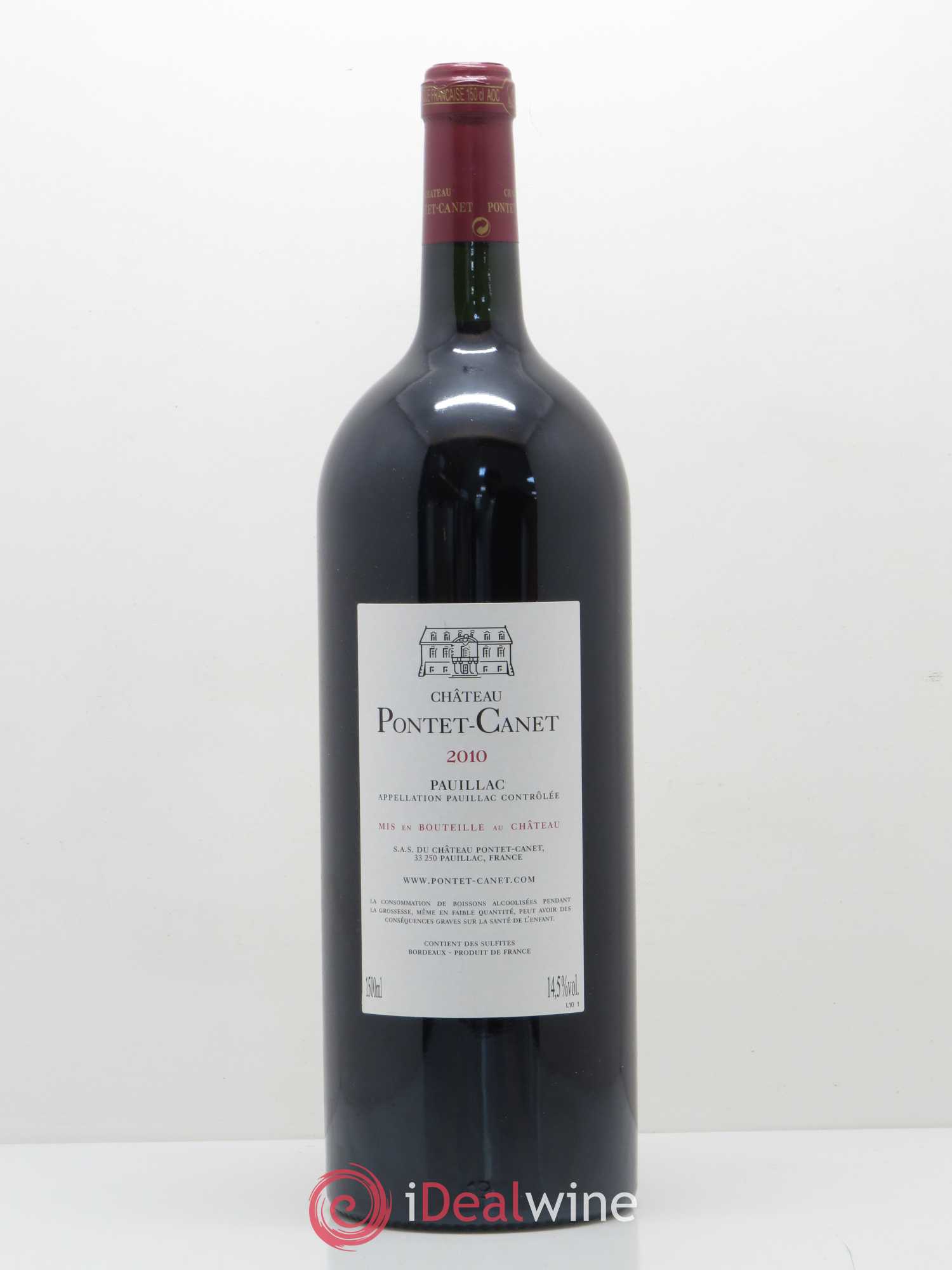 Château Pontet Canet 5ème Grand Cru Classé 2010 - Lot de 1 magnum - 1