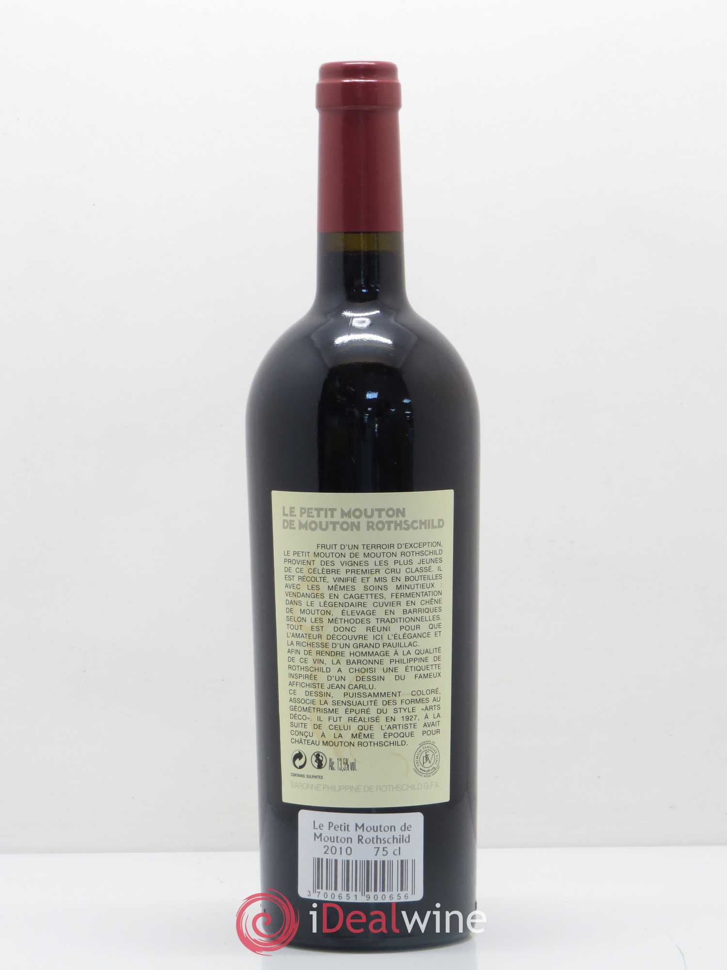 Petit Mouton Second Vin 2010 - Lot de 1 bouteille - 1