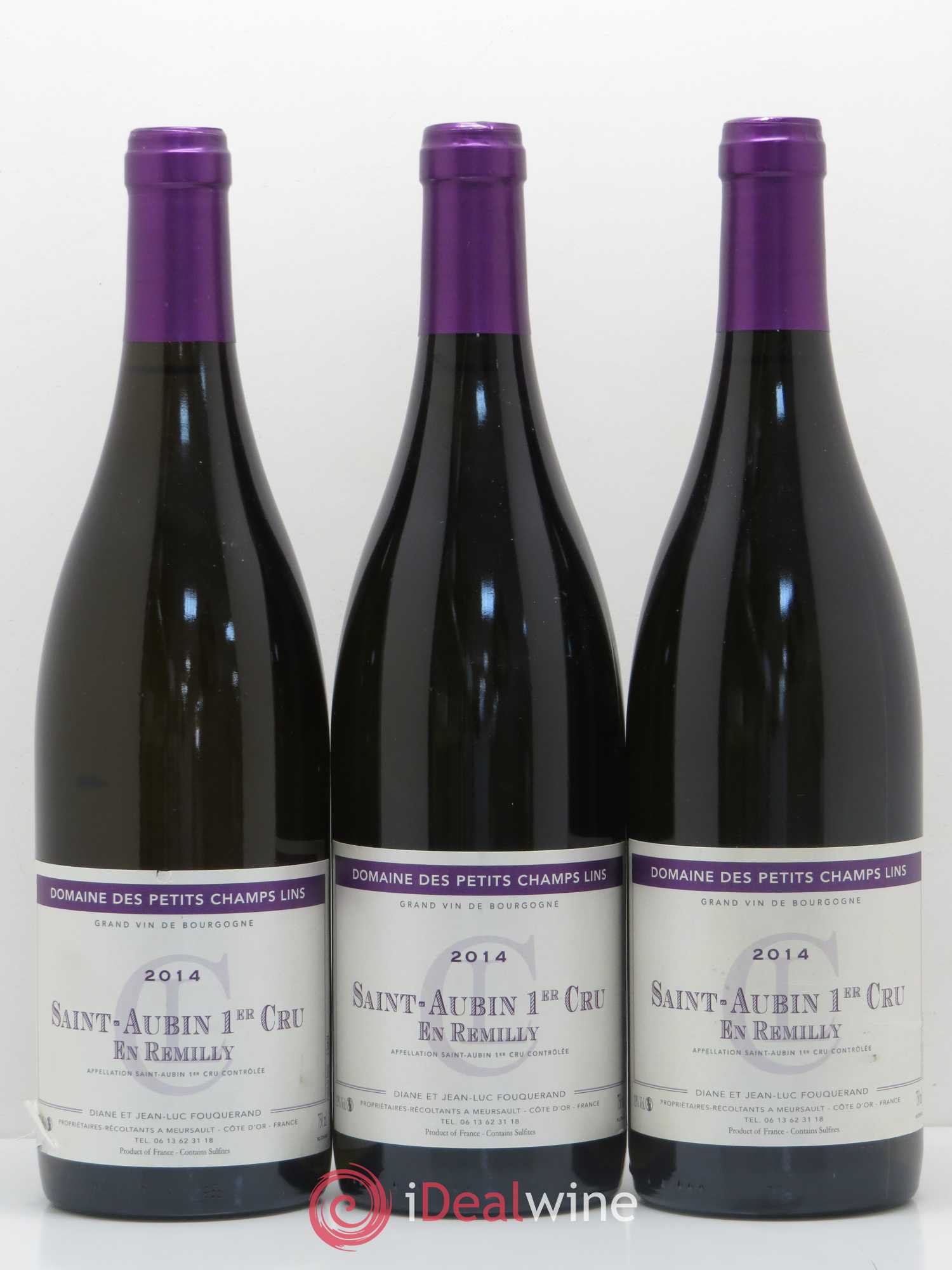 Saint-Aubin 1er Cru En Remilly Domaine Des Petits Champs Lins 2014 - Posten von 6 Flaschen - 2