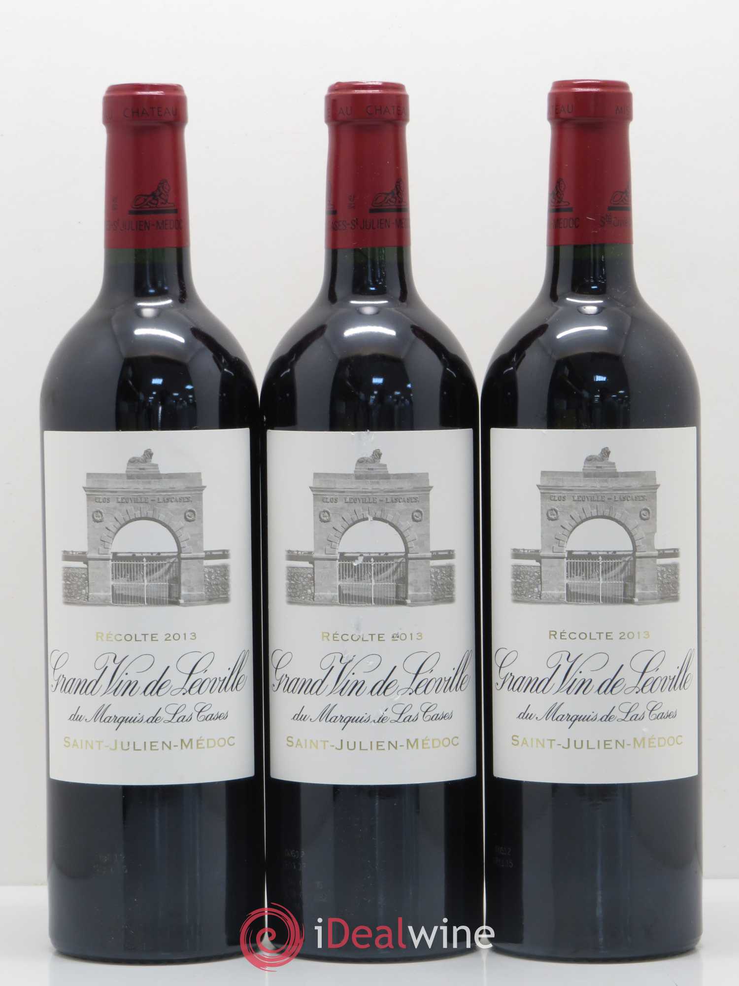Château Léoville Las Cases 2ème Grand Cru Classé 2013 - Lot de 3 bouteilles - 0
