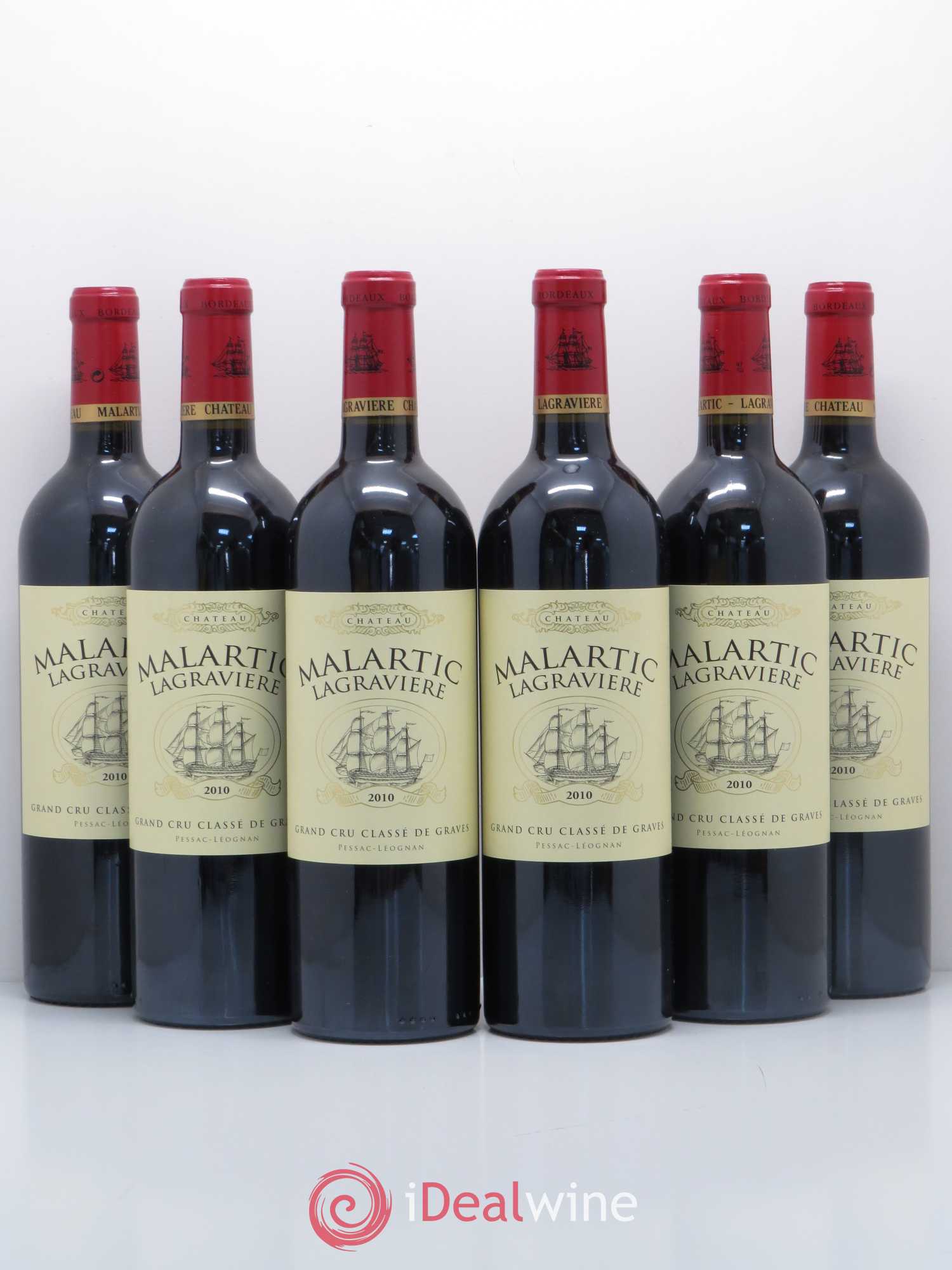 Château Malartic-Lagravière Cru Classé de Graves 2010 - Lot de 6 bouteilles - 0