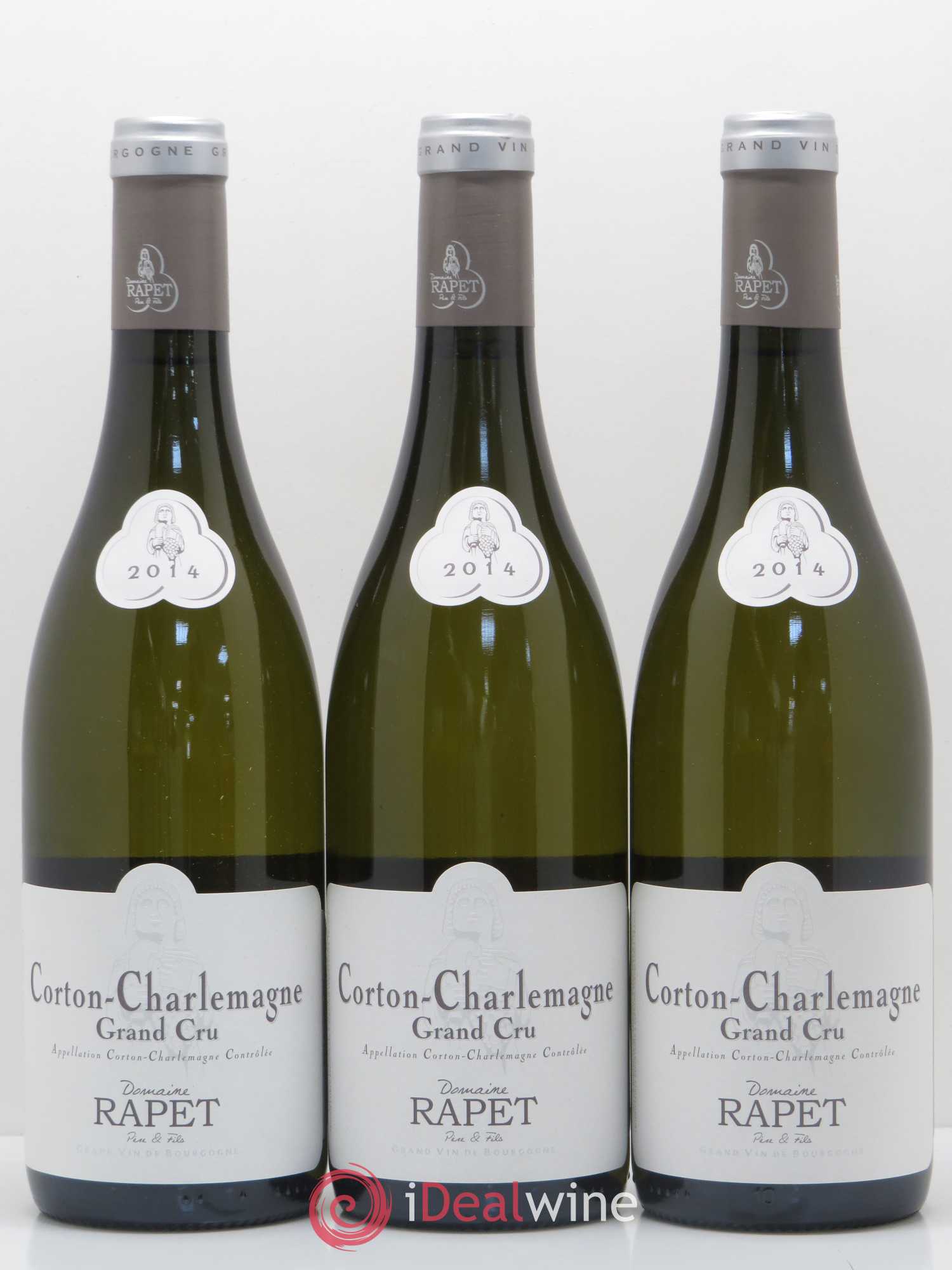 Corton-Charlemagne Grand Cru Rapet Père & Fils 2014 - Lot de 3 bouteilles - 0