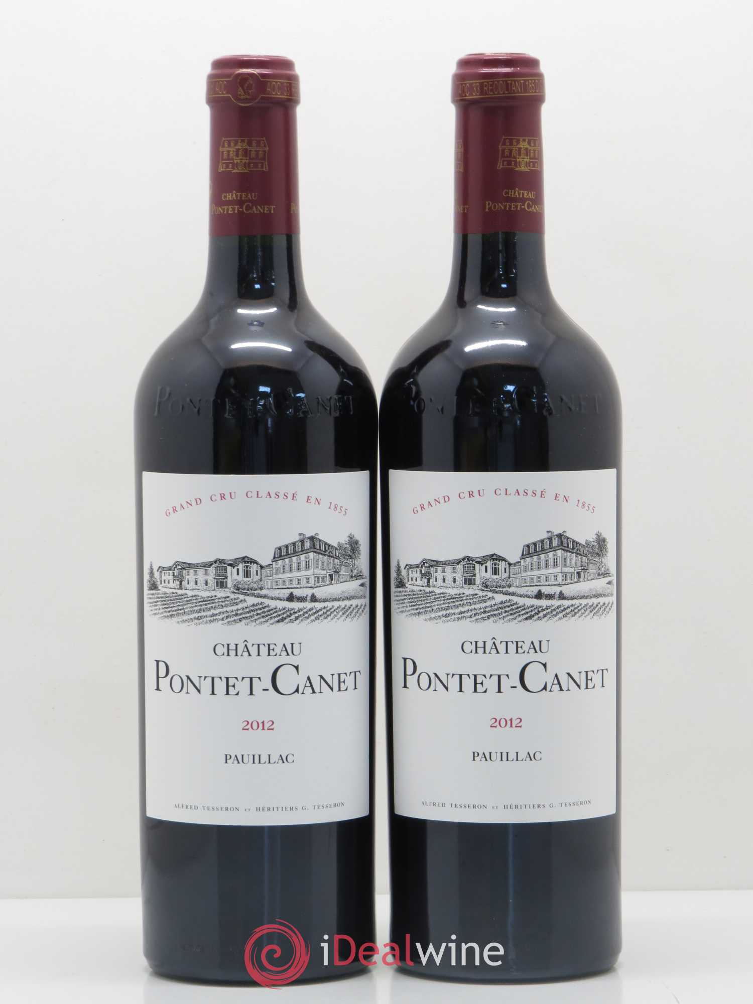 Château Pontet Canet 5ème Grand Cru Classé 2012 - Lot de 2 bouteilles - 0