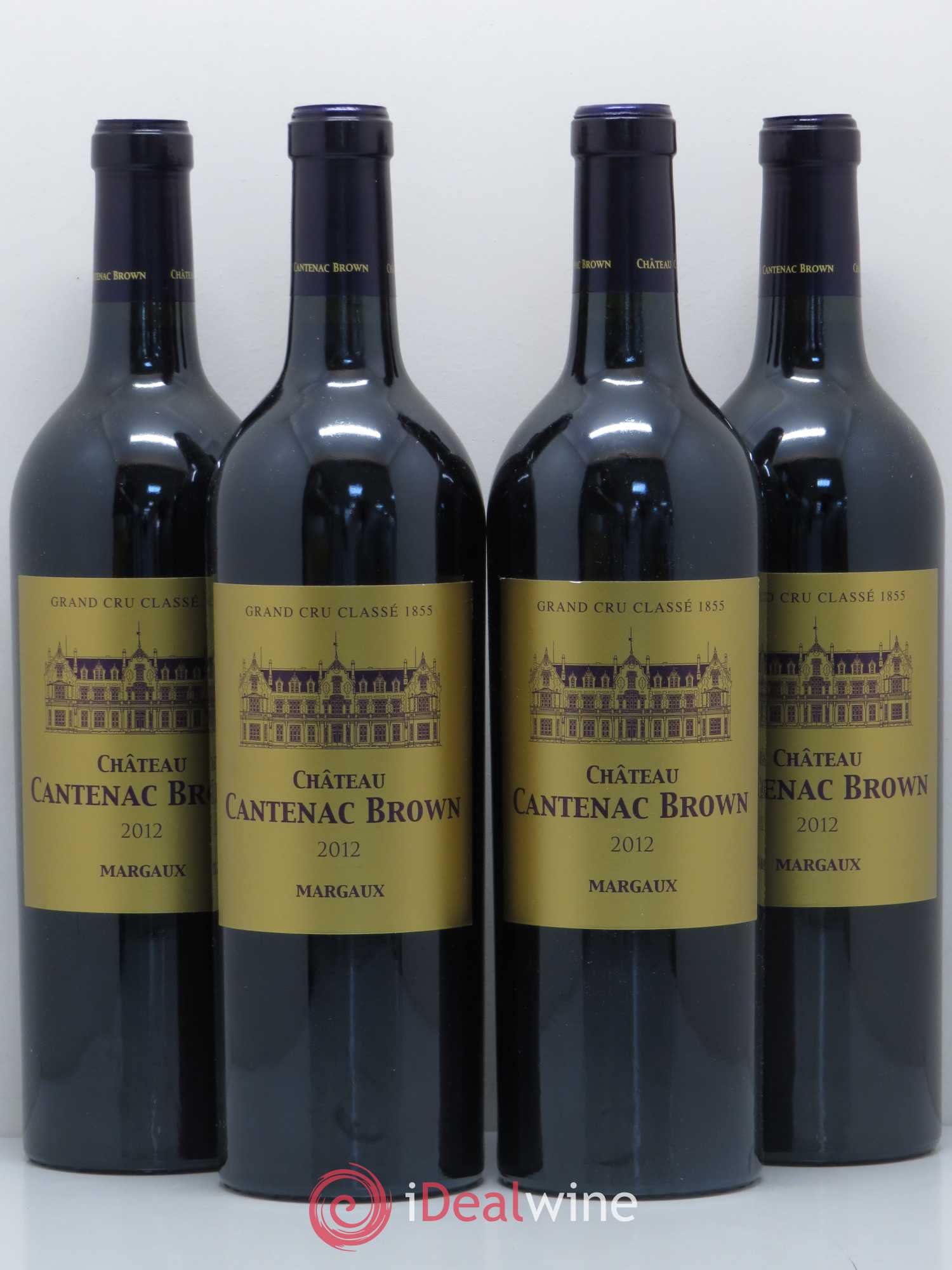 Château Cantenac Brown 3ème Grand Cru Classé 2012 - Lot de 4 bouteilles - 0